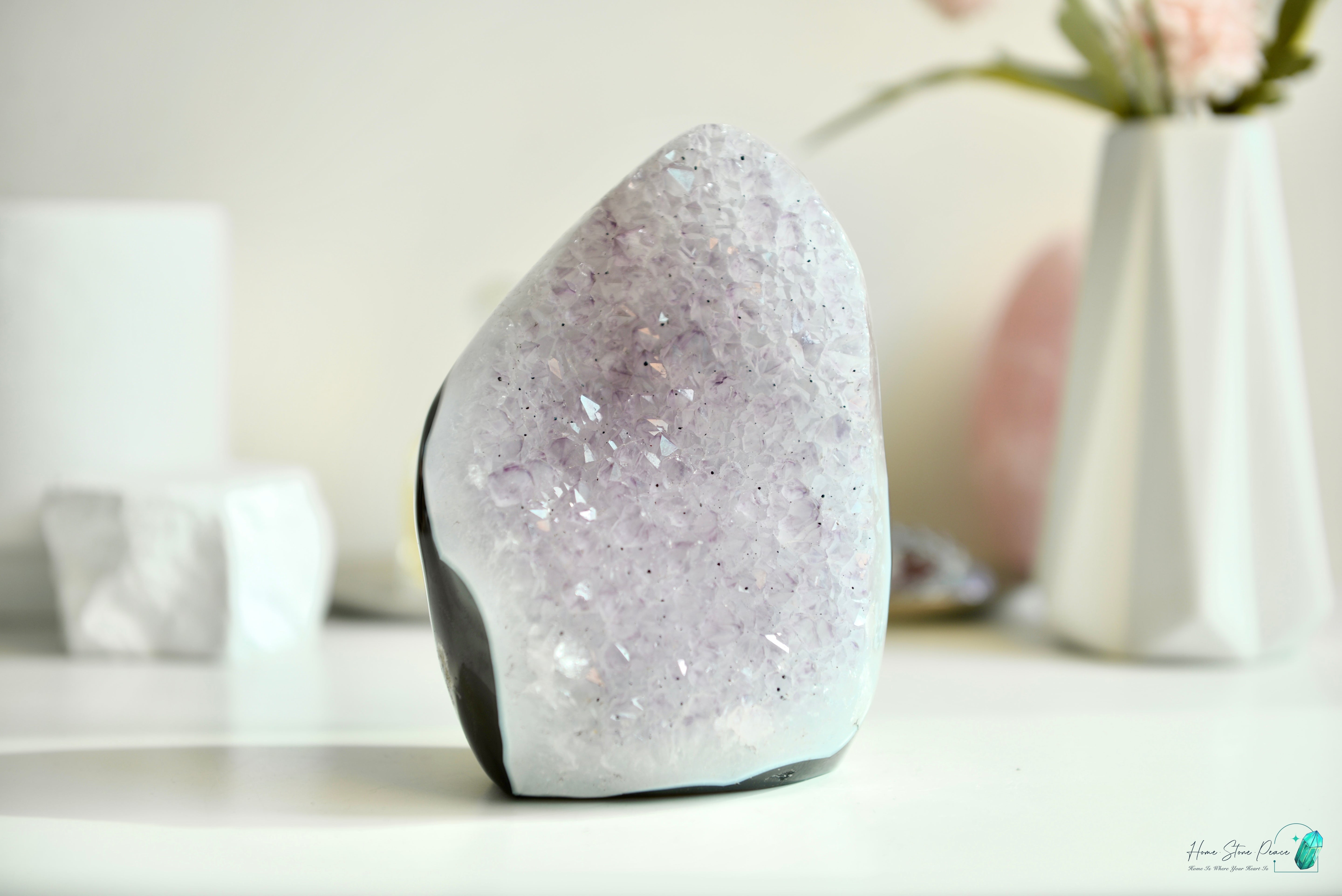 瑪瑙邊紫水晶隨形 Agate Amethyst Free Form