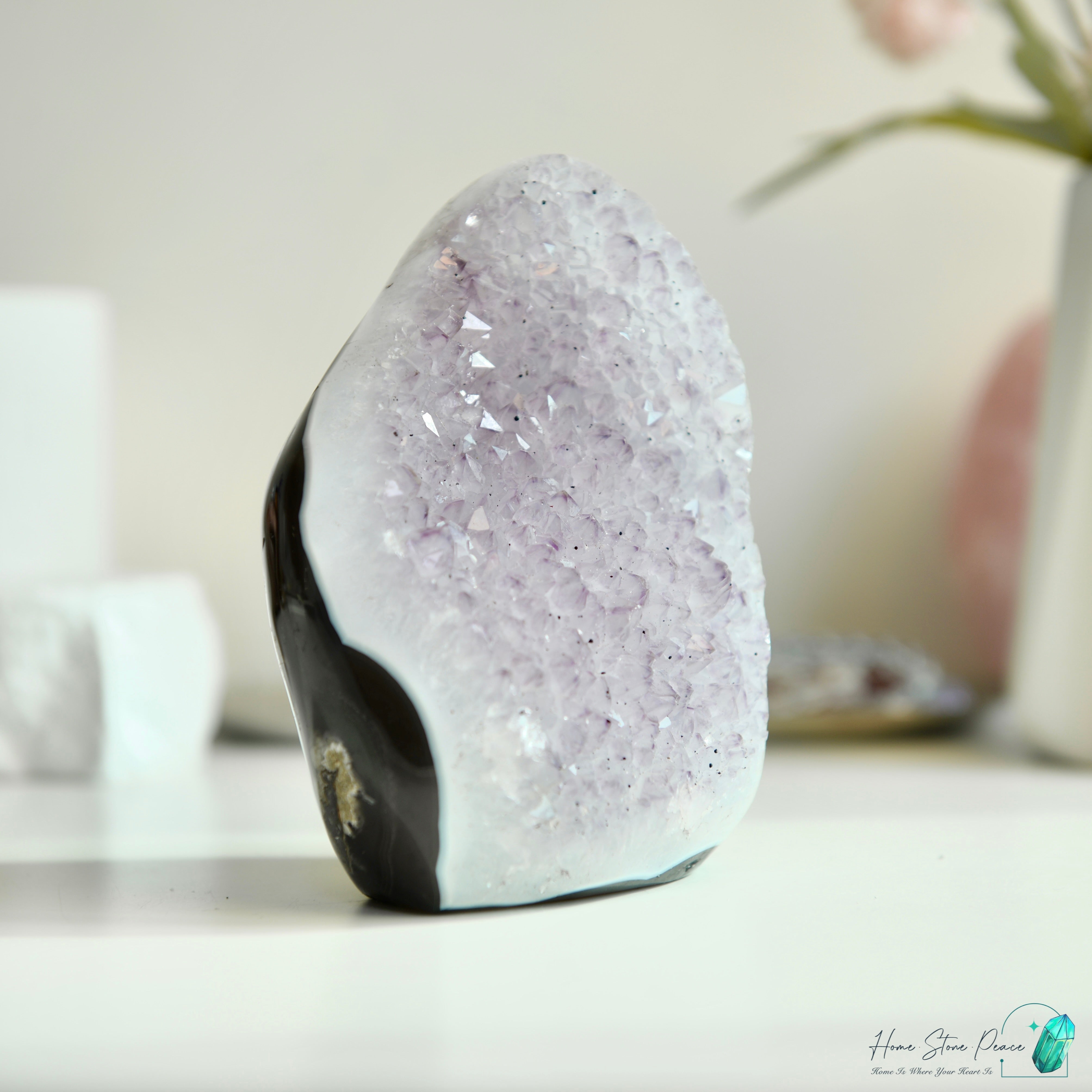 瑪瑙邊紫水晶隨形 Agate Amethyst Free Form