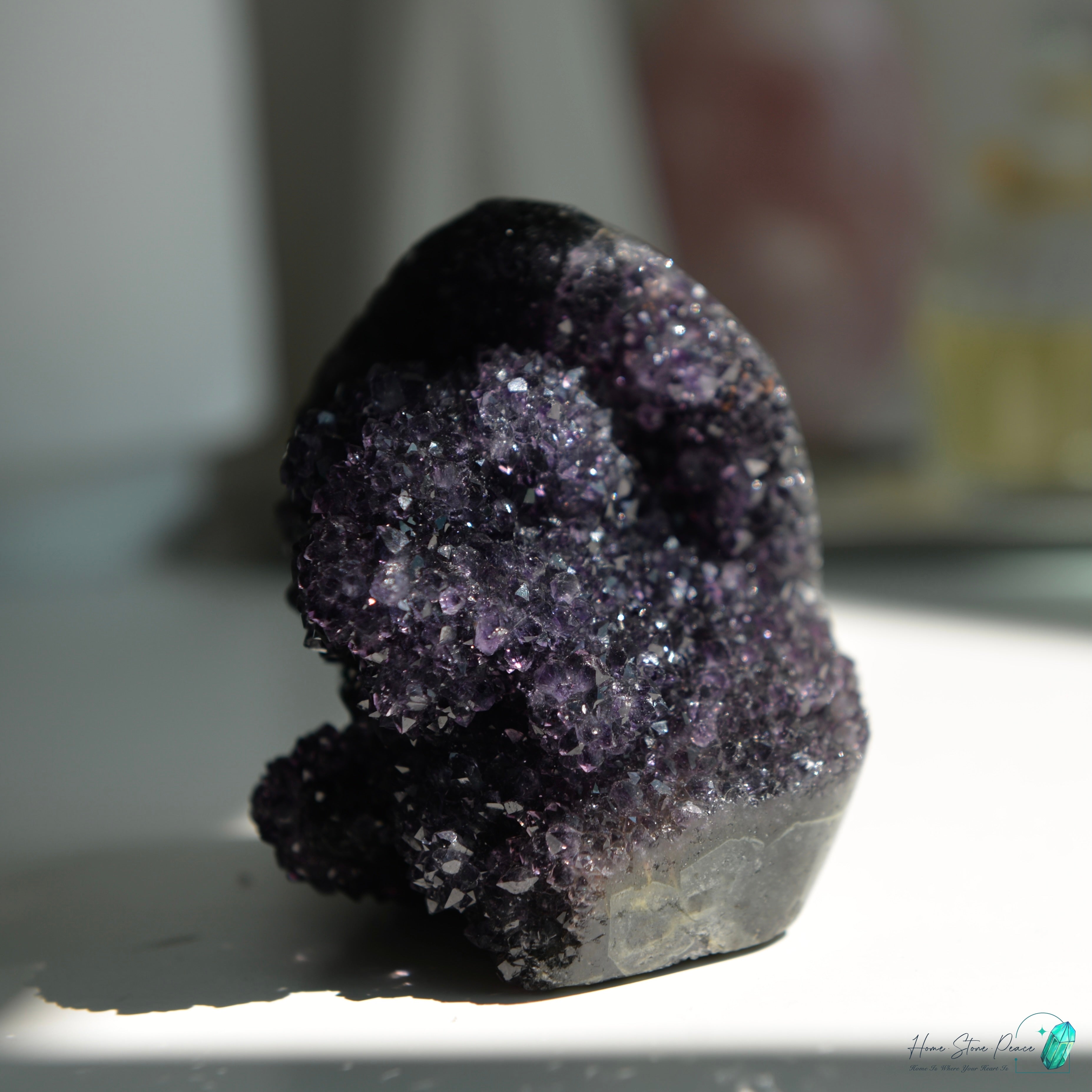 深黑紫水晶花球 Dark Amethyst Free Form