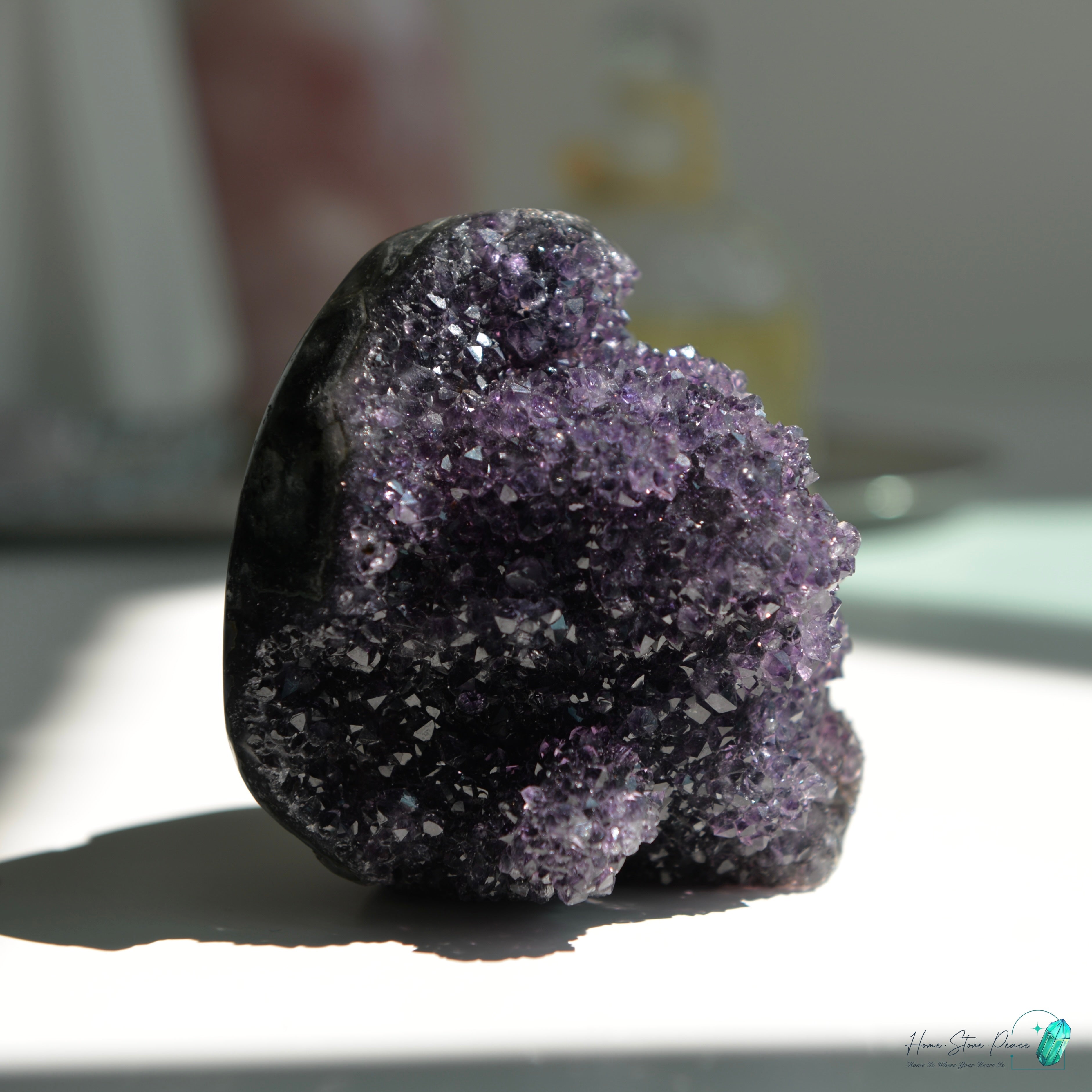 深黑紫水晶花球 Dark Amethyst Free Form