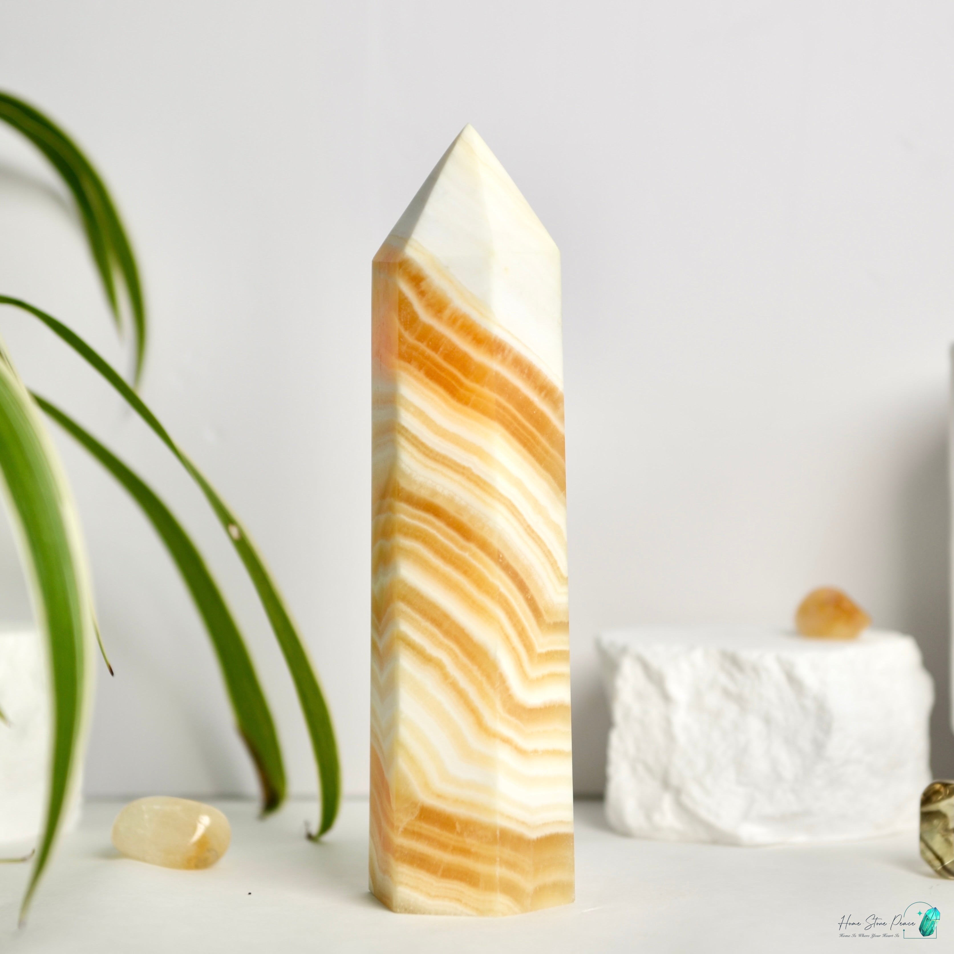 橙色方解石柱 Orange Calcite Tower