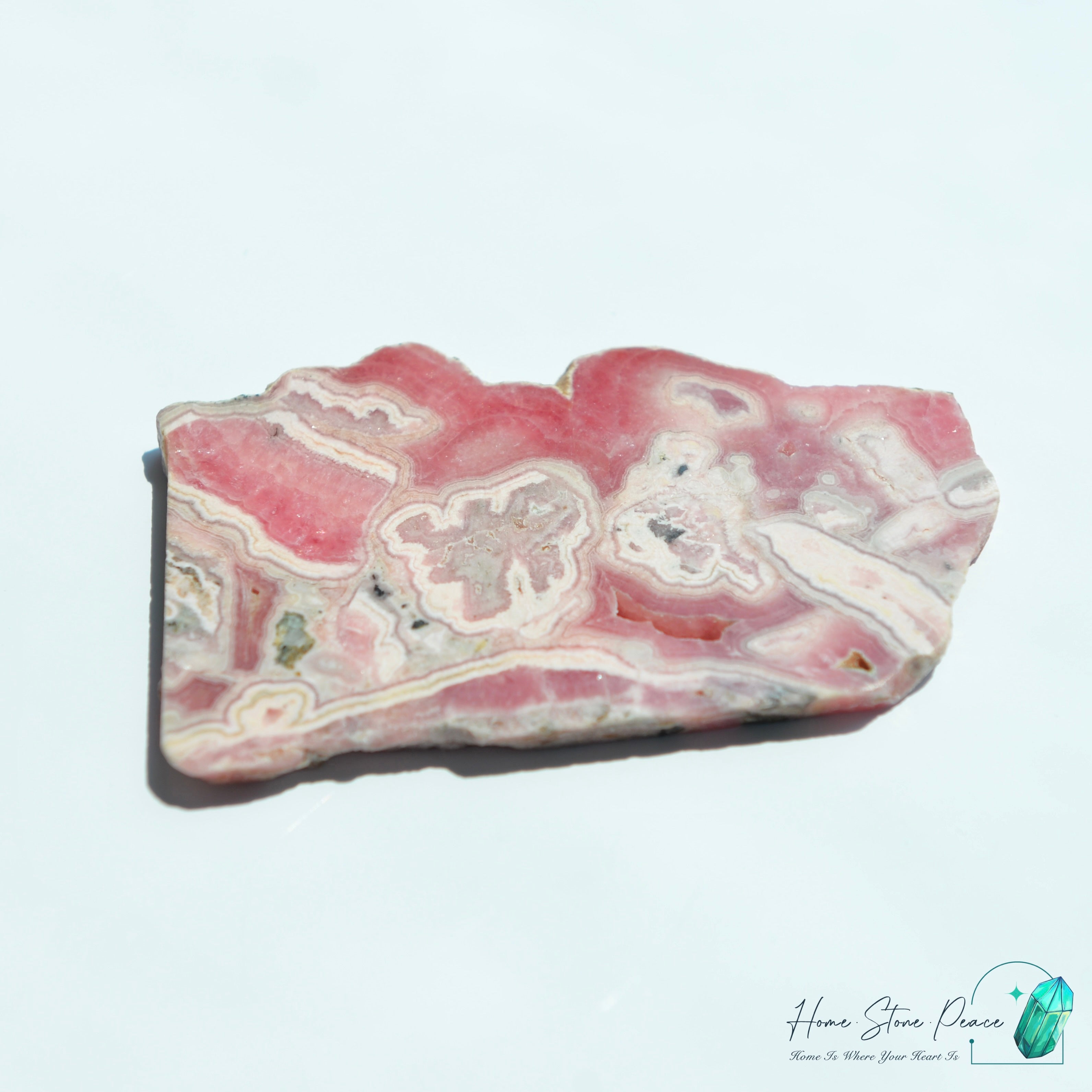 紅紋石片 (菱錳礦) Rhodochrosite Slab