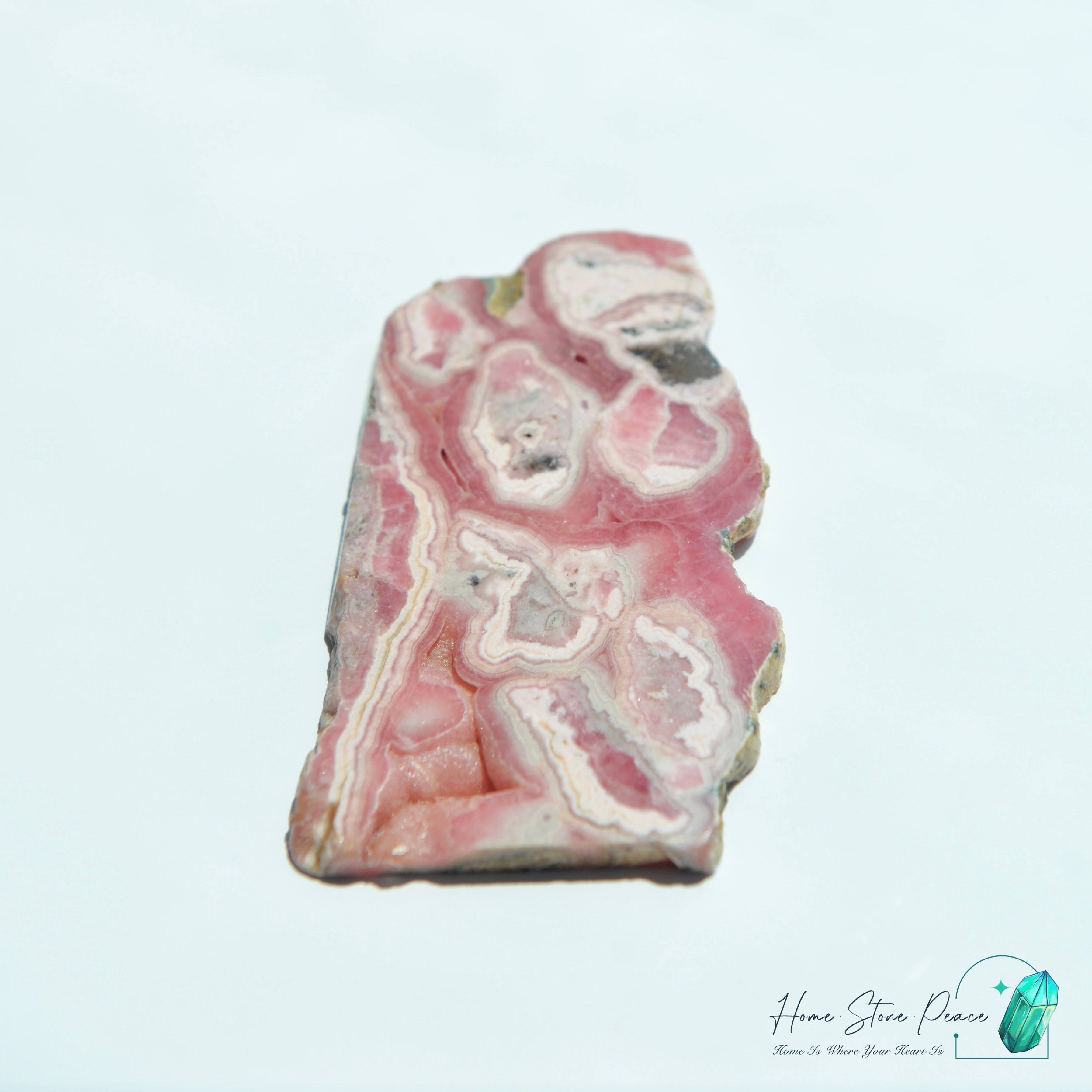 紅紋石片 (菱錳礦) Rhodochrosite Slab