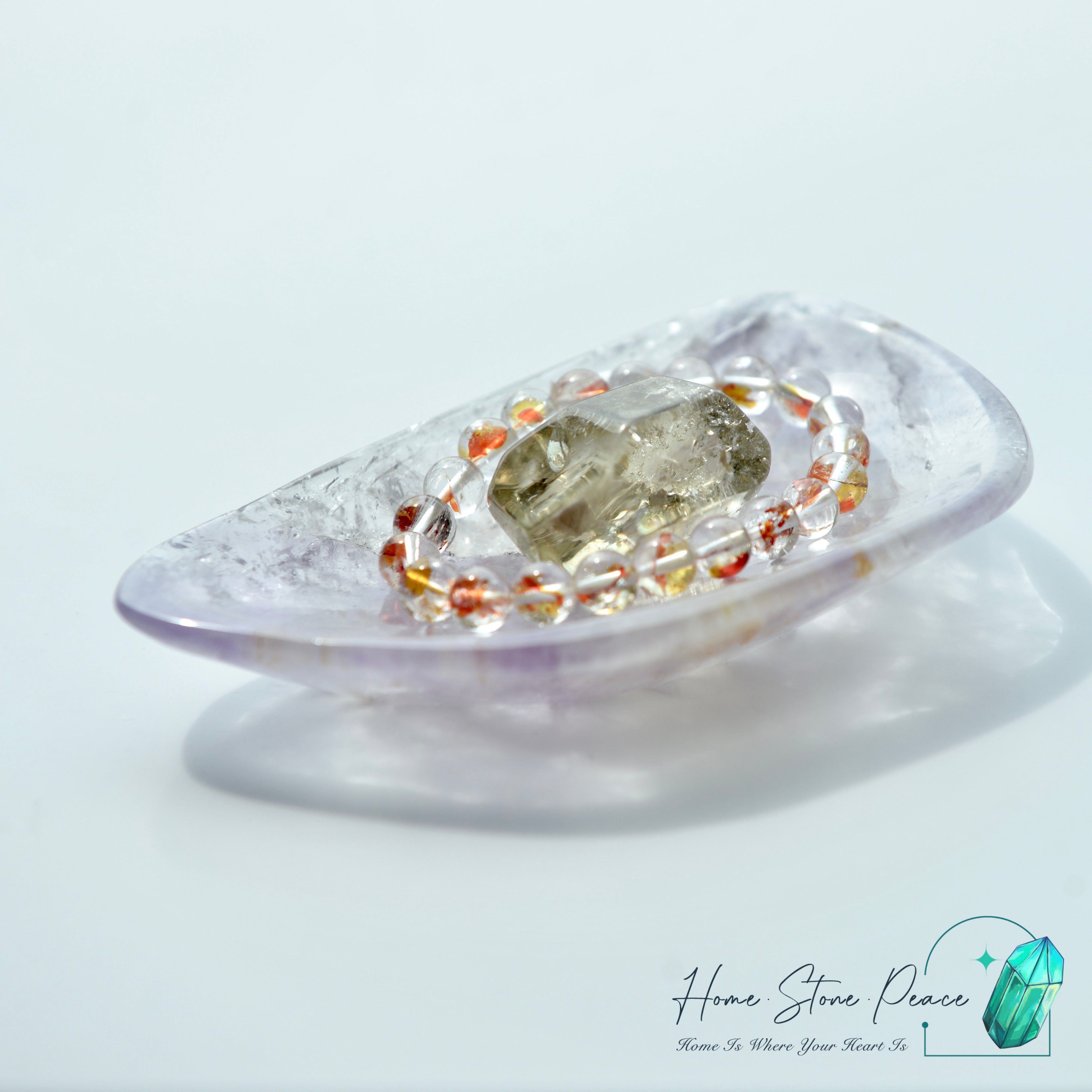 幻影紫水晶小碟 Amethyst Phantom Quartz Trinket Dish