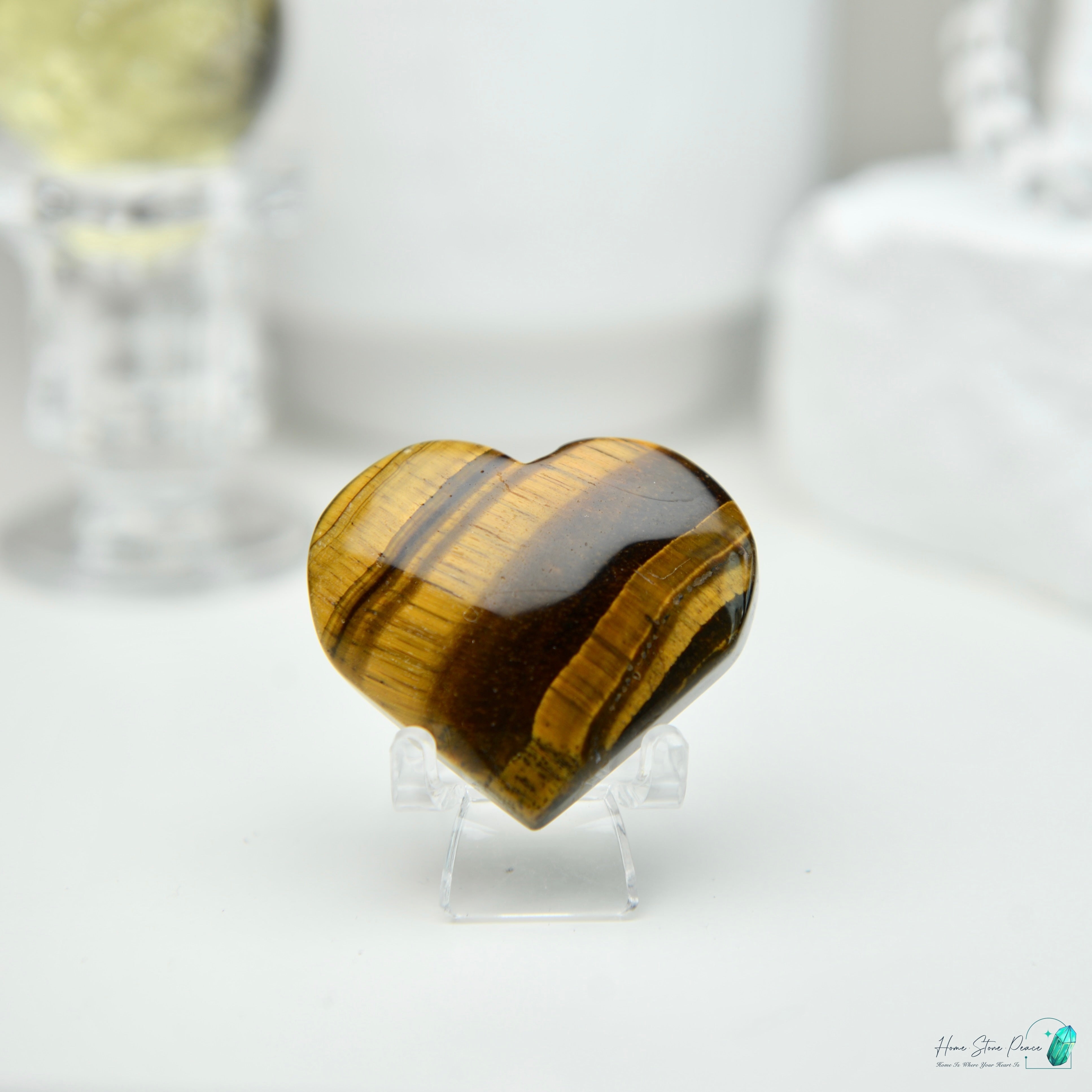 黃虎眼石心 Yellow Tiger's Eye Heart