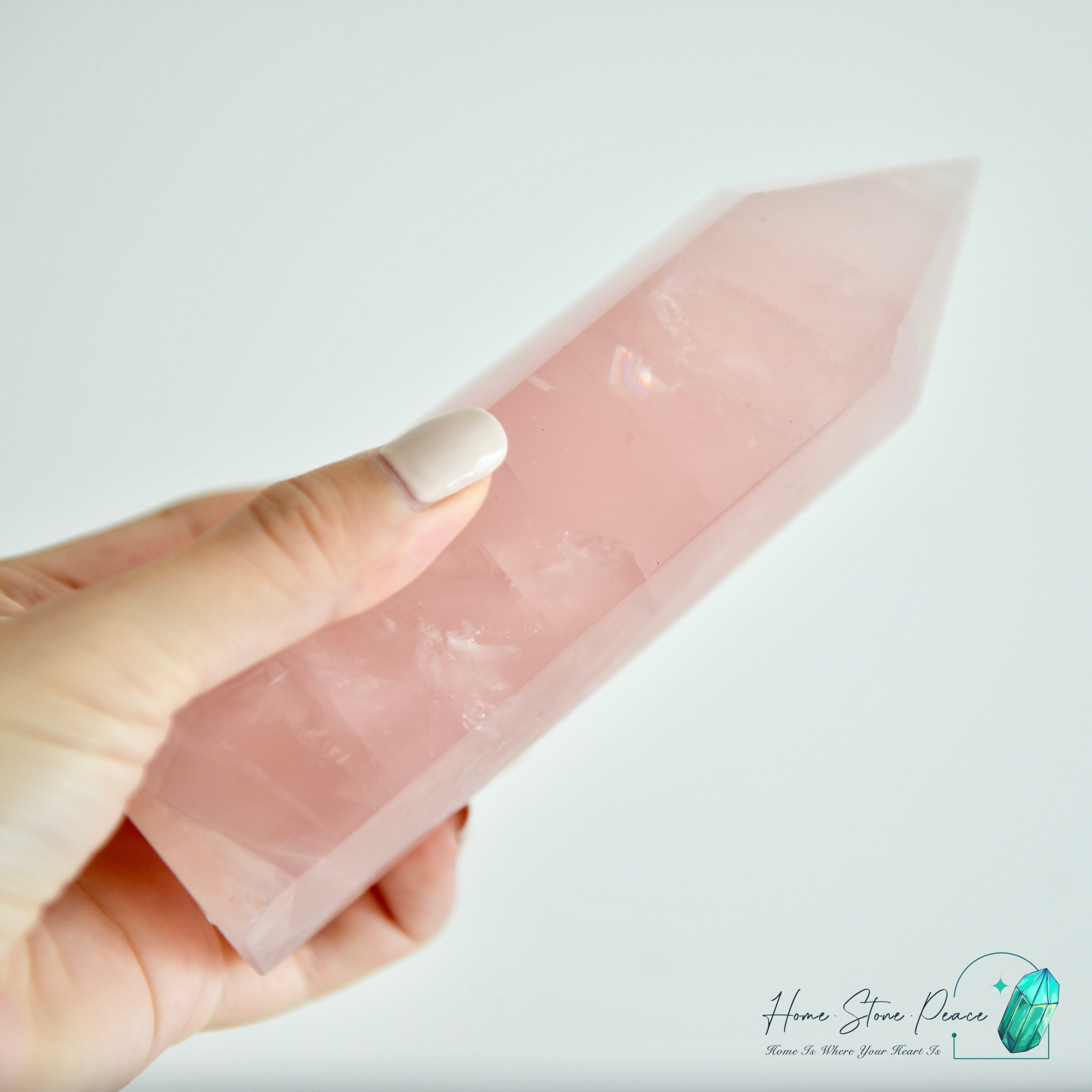馬達加斯加粉紅水晶柱 Madagascar Rose Quartz Tower