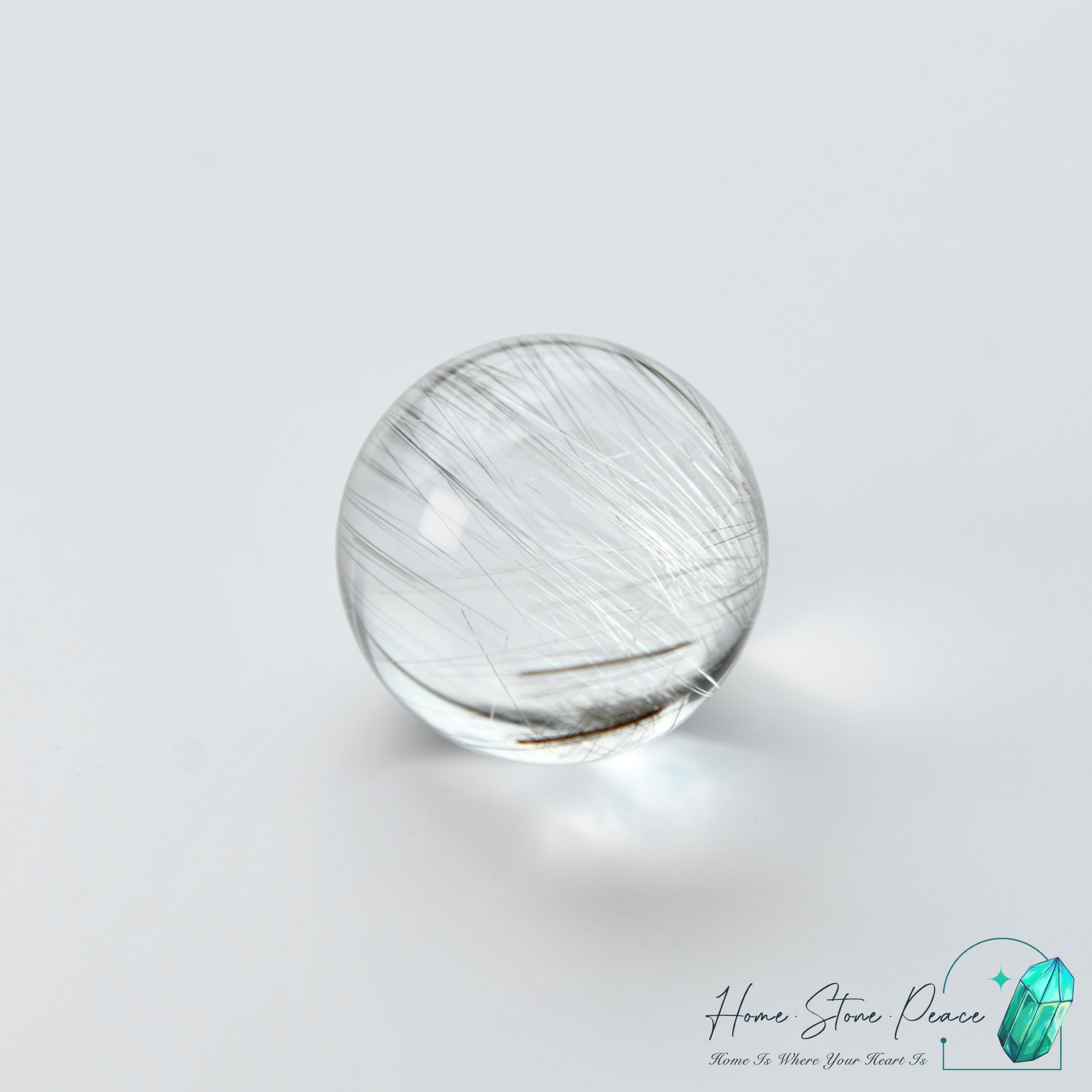巴西銀髮水晶球 Silver Rutilated Quartz Sphere