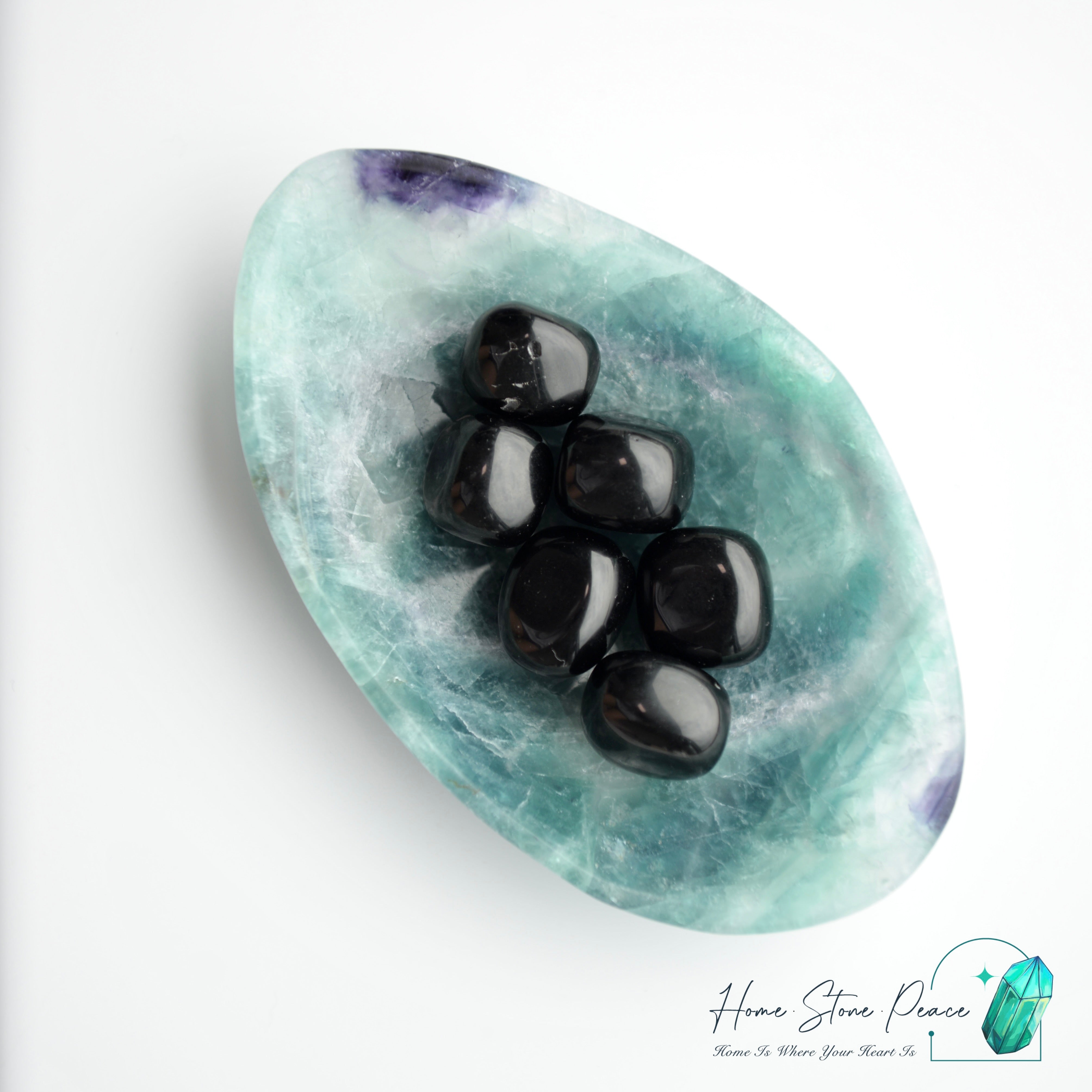 綠紫螢石小碟 Green and Purple Fluorite Trinket Dish