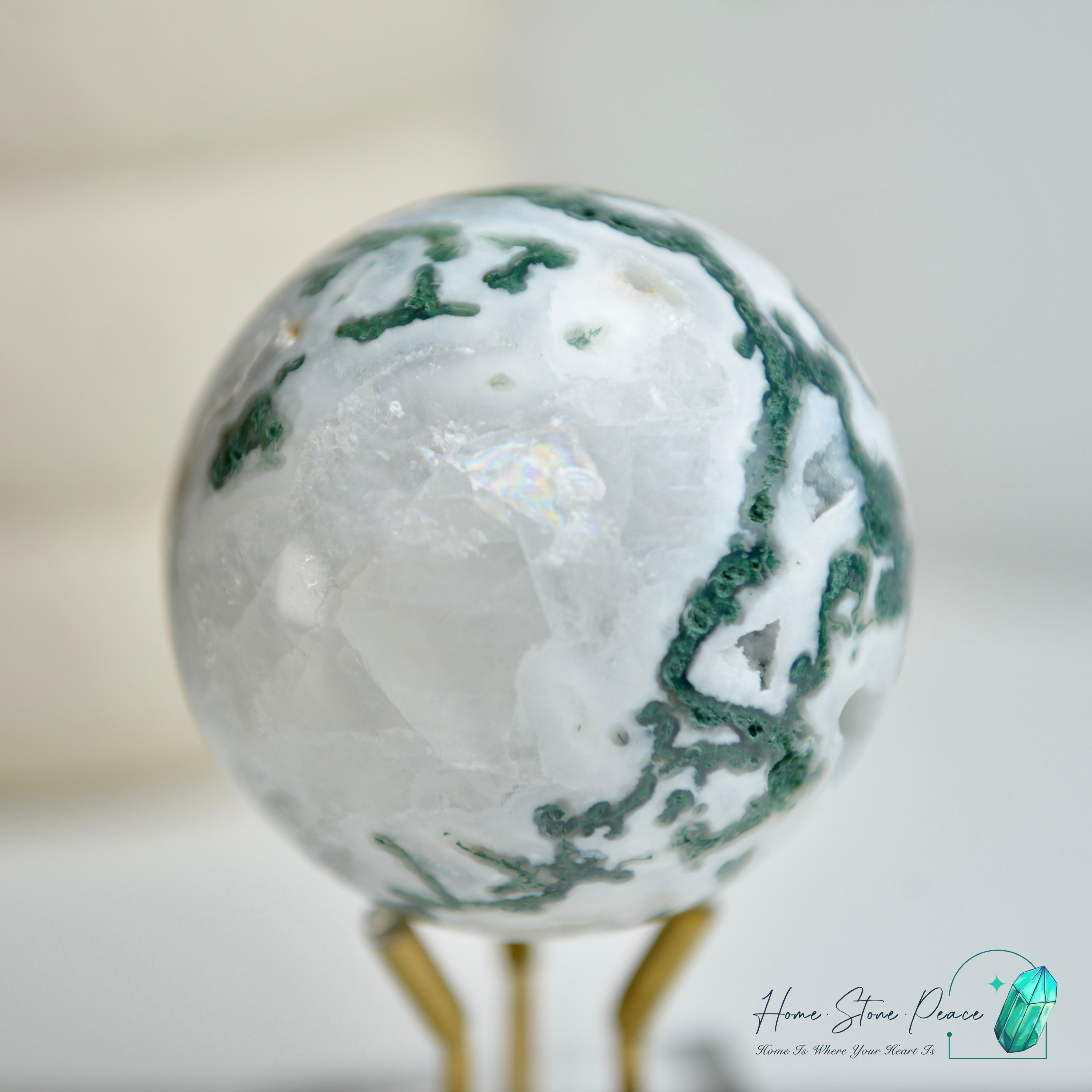 水草瑪瑙球 Moss Agate Sphere