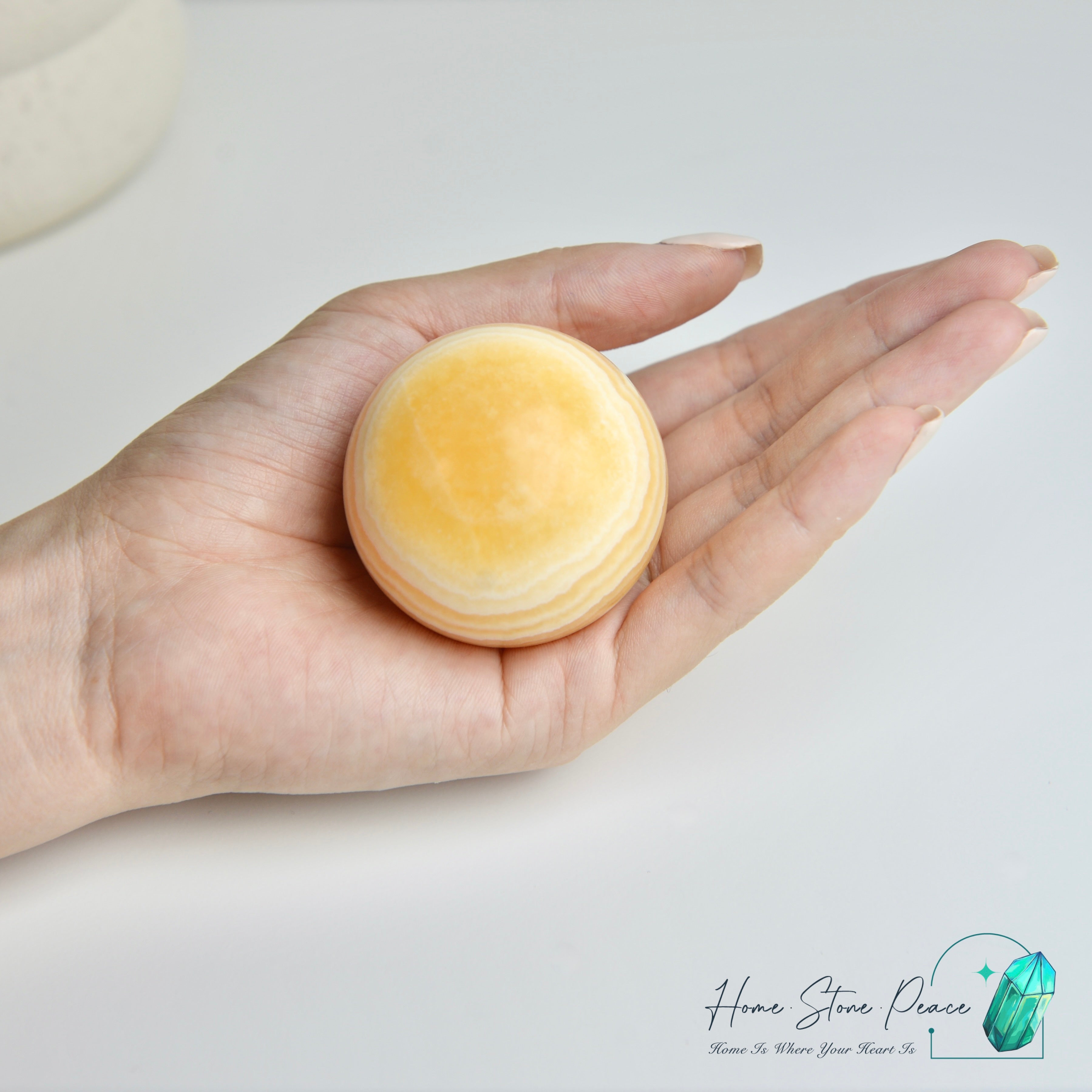 橙方解石球 Orange Calcite Sphere