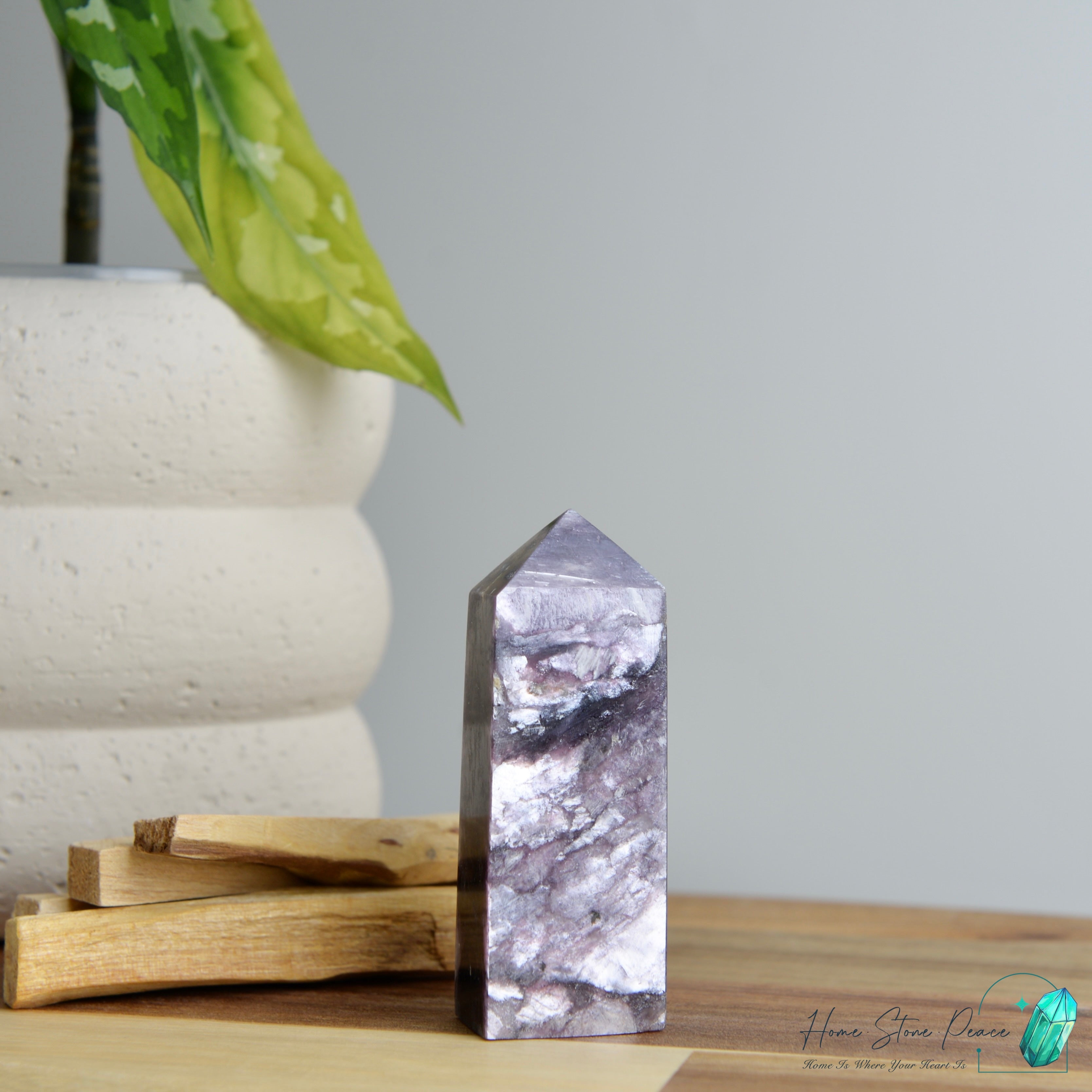 巴西紫鋰雲母柱 Brazilian Purple Lepidolite Tower