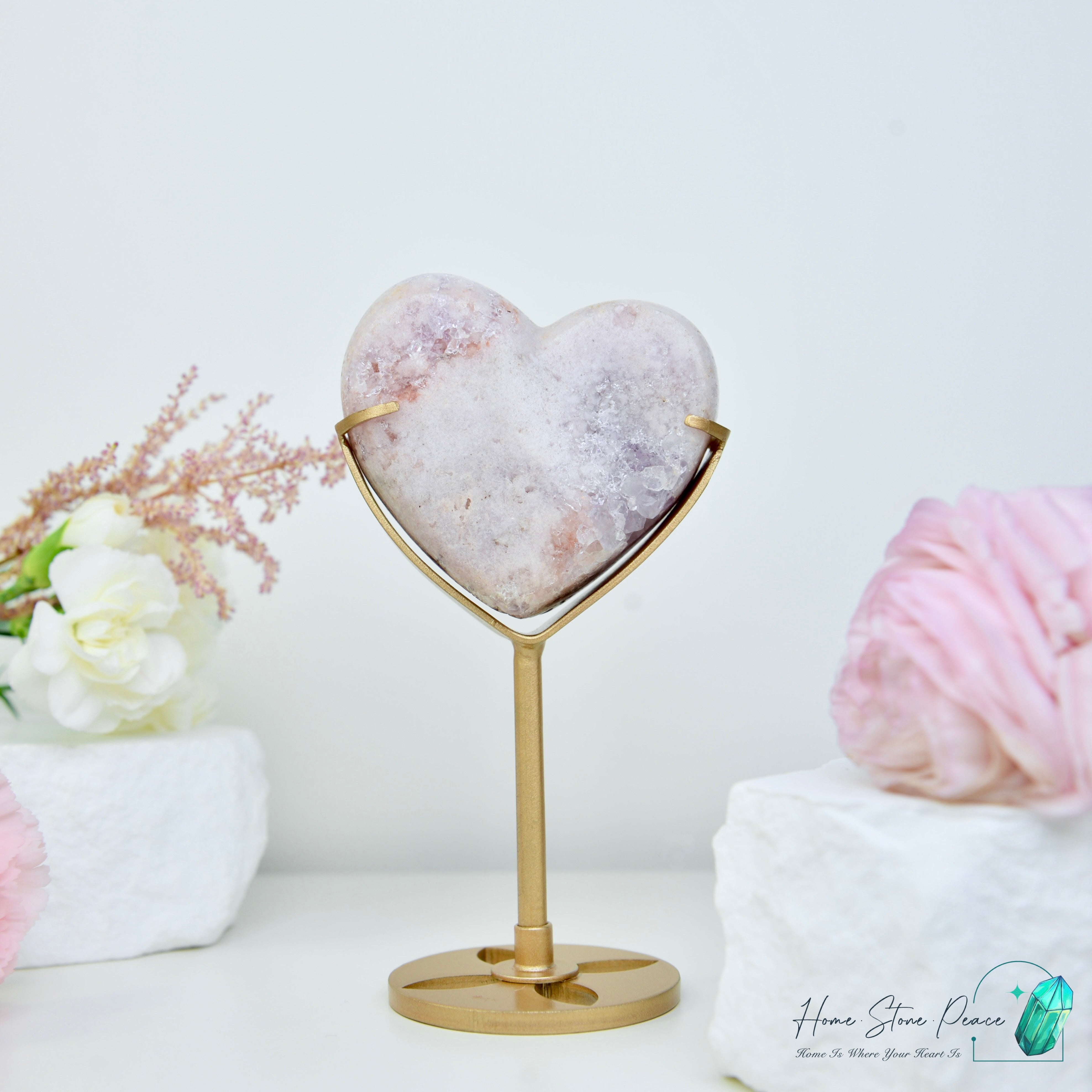 粉紅紫水晶心 Pink Amethyst Heart