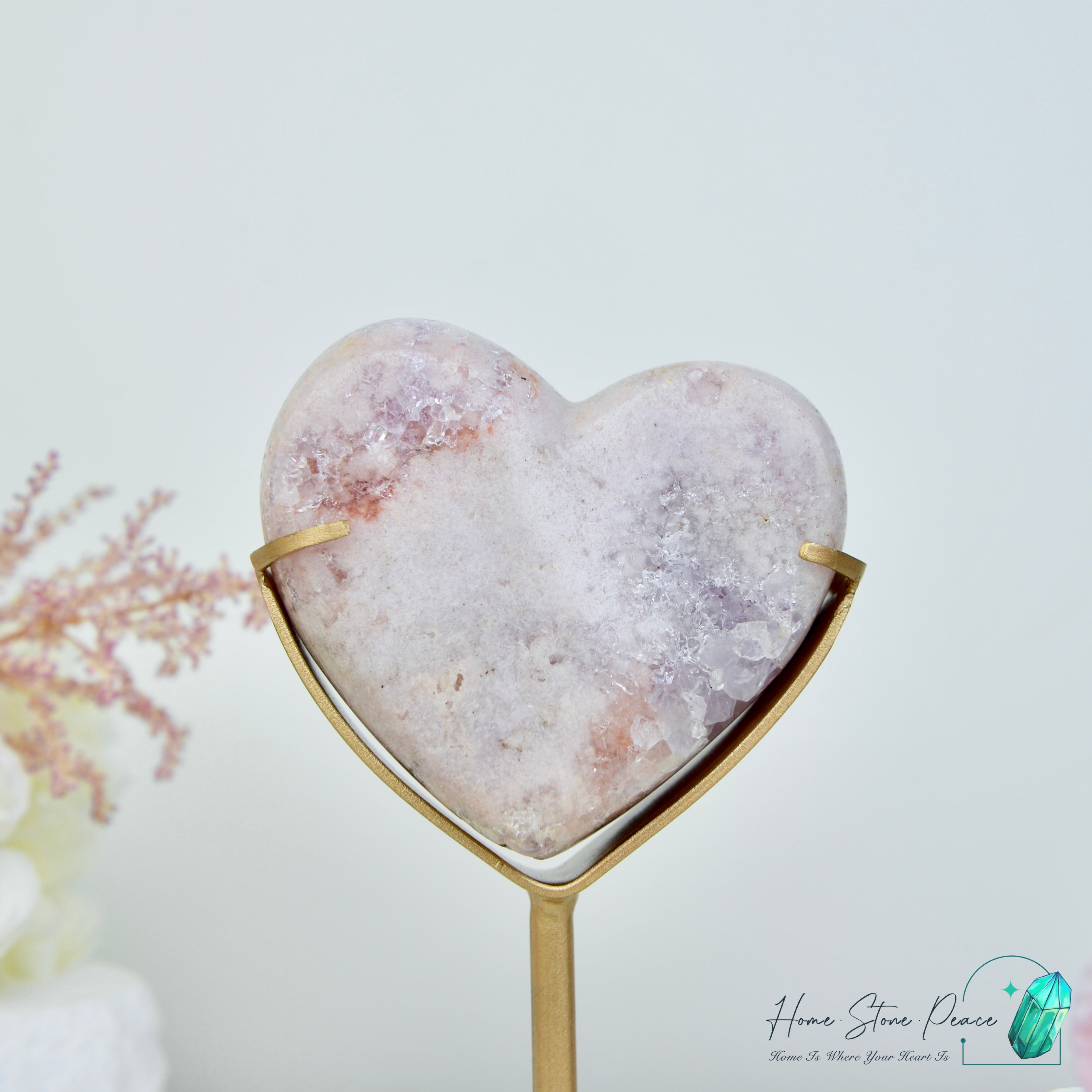 粉紅紫水晶心 Pink Amethyst Heart