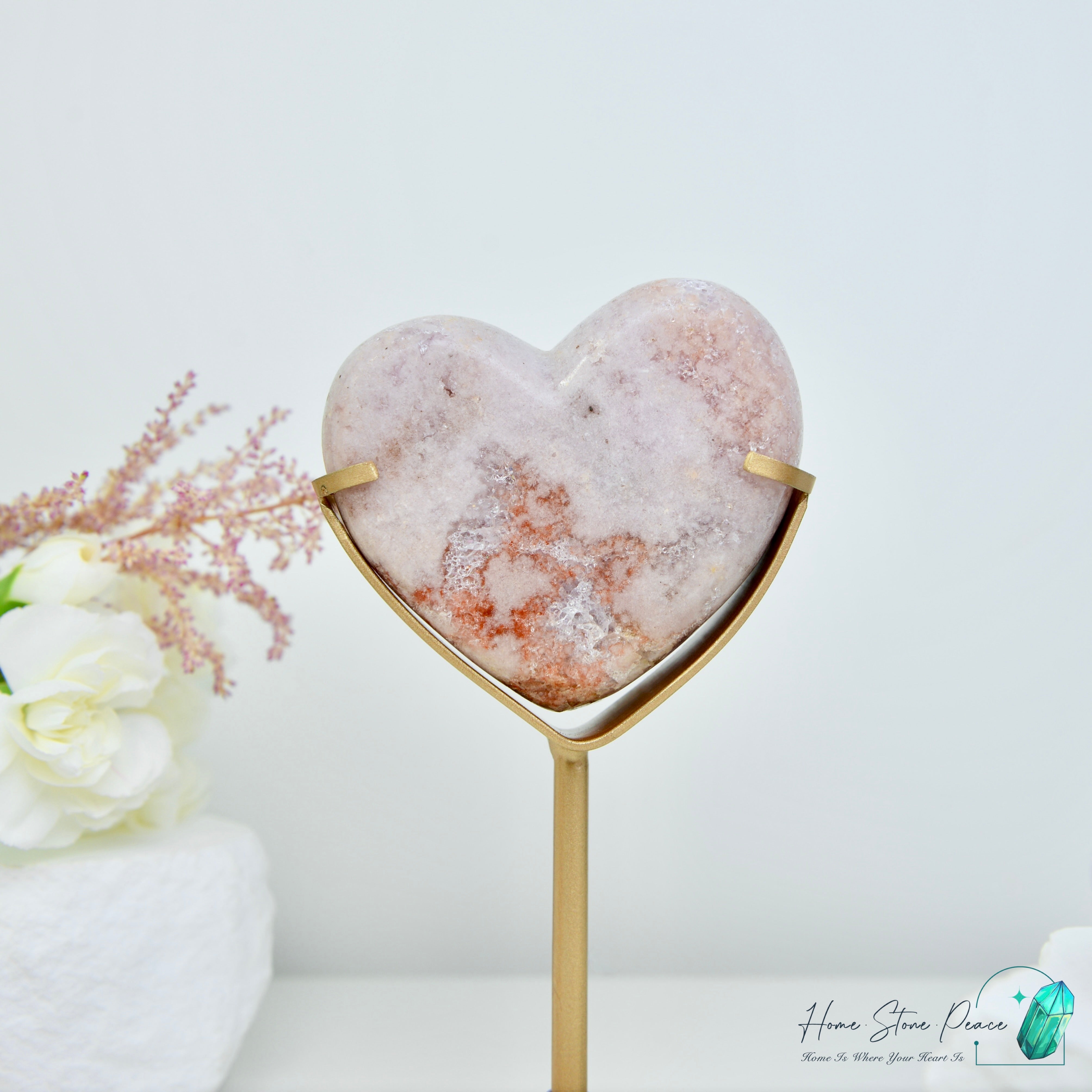 粉紅紫水晶心 Pink Amethyst Heart