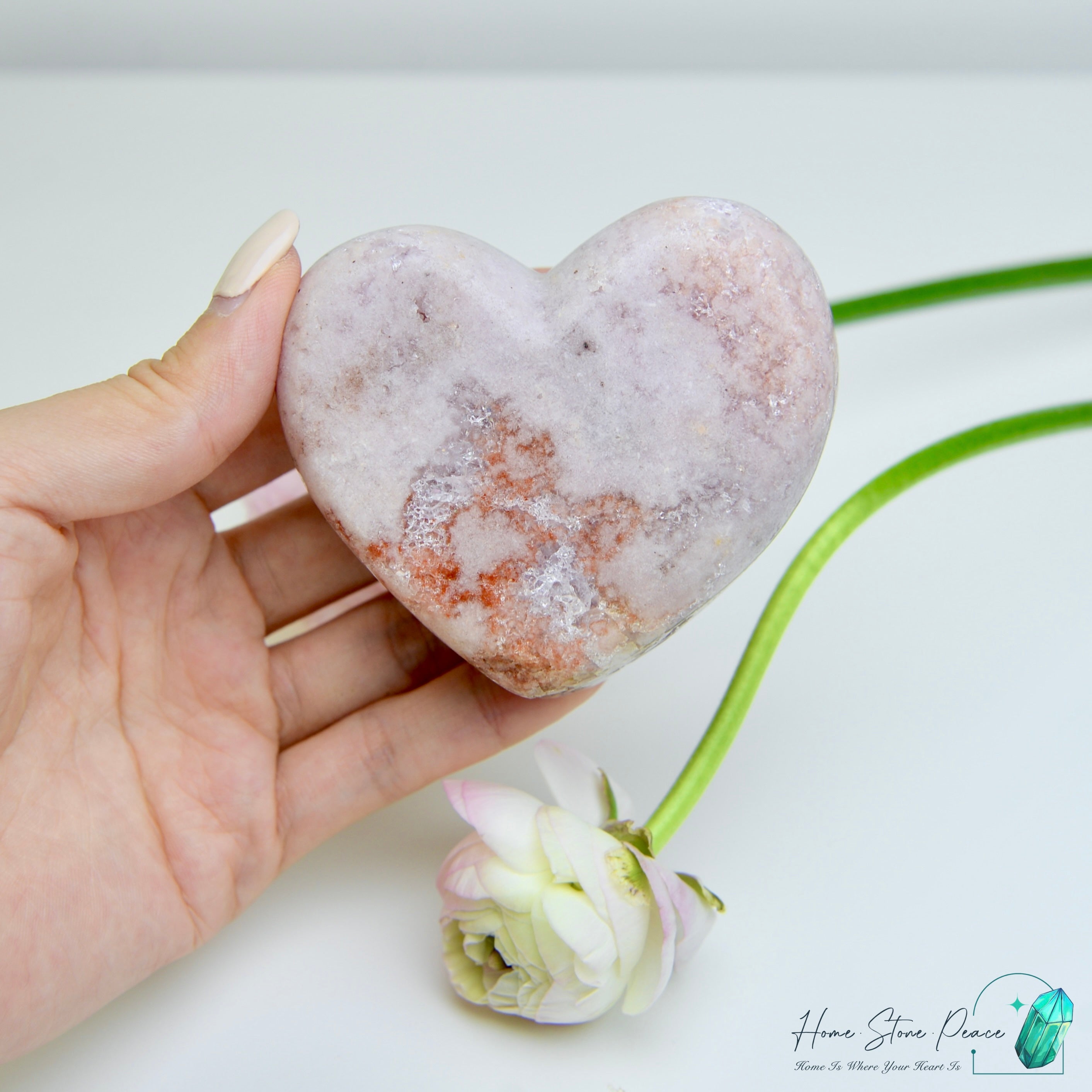 粉紅紫水晶心 Pink Amethyst Heart