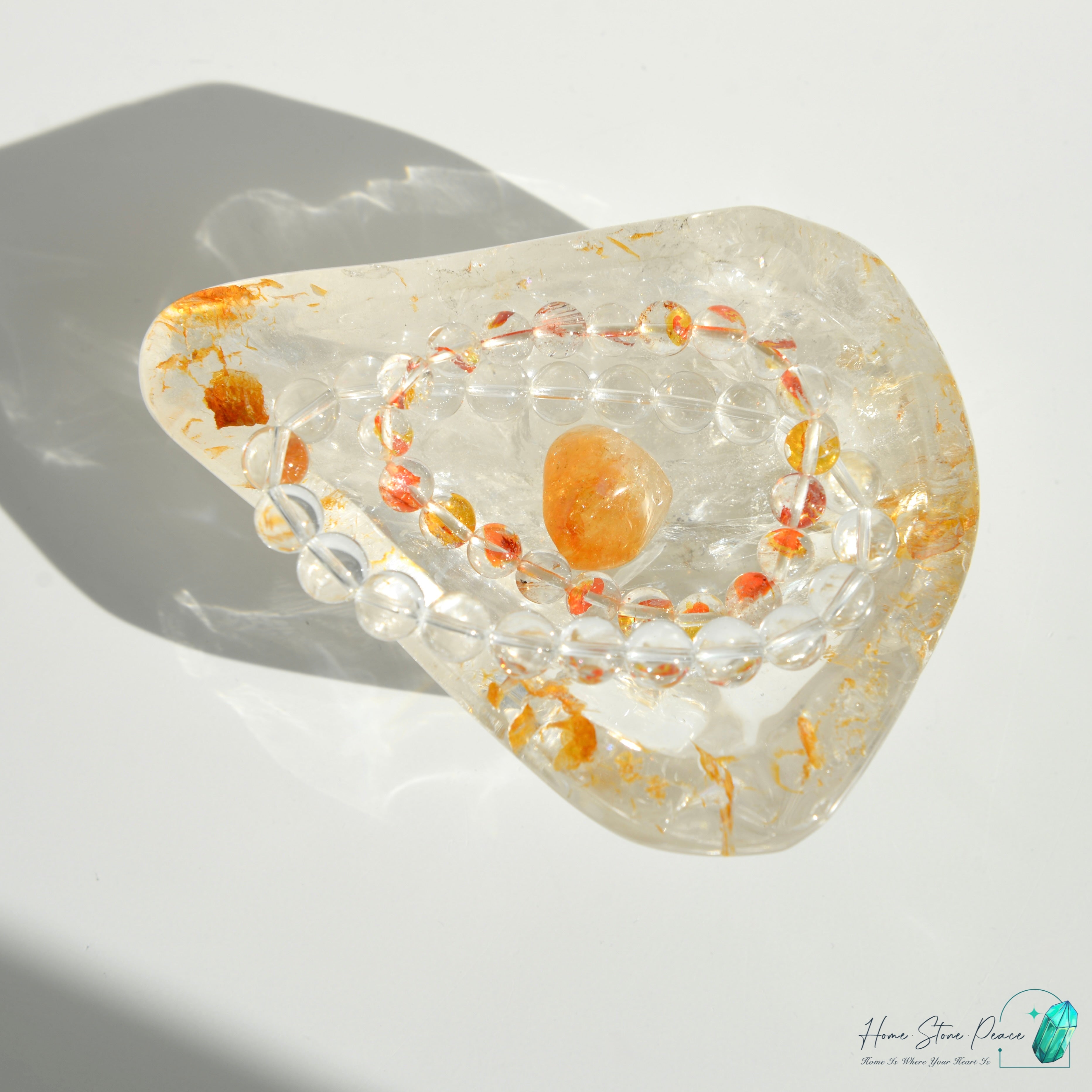 黃膠花水晶碟 Golden Healer Crystal Dish