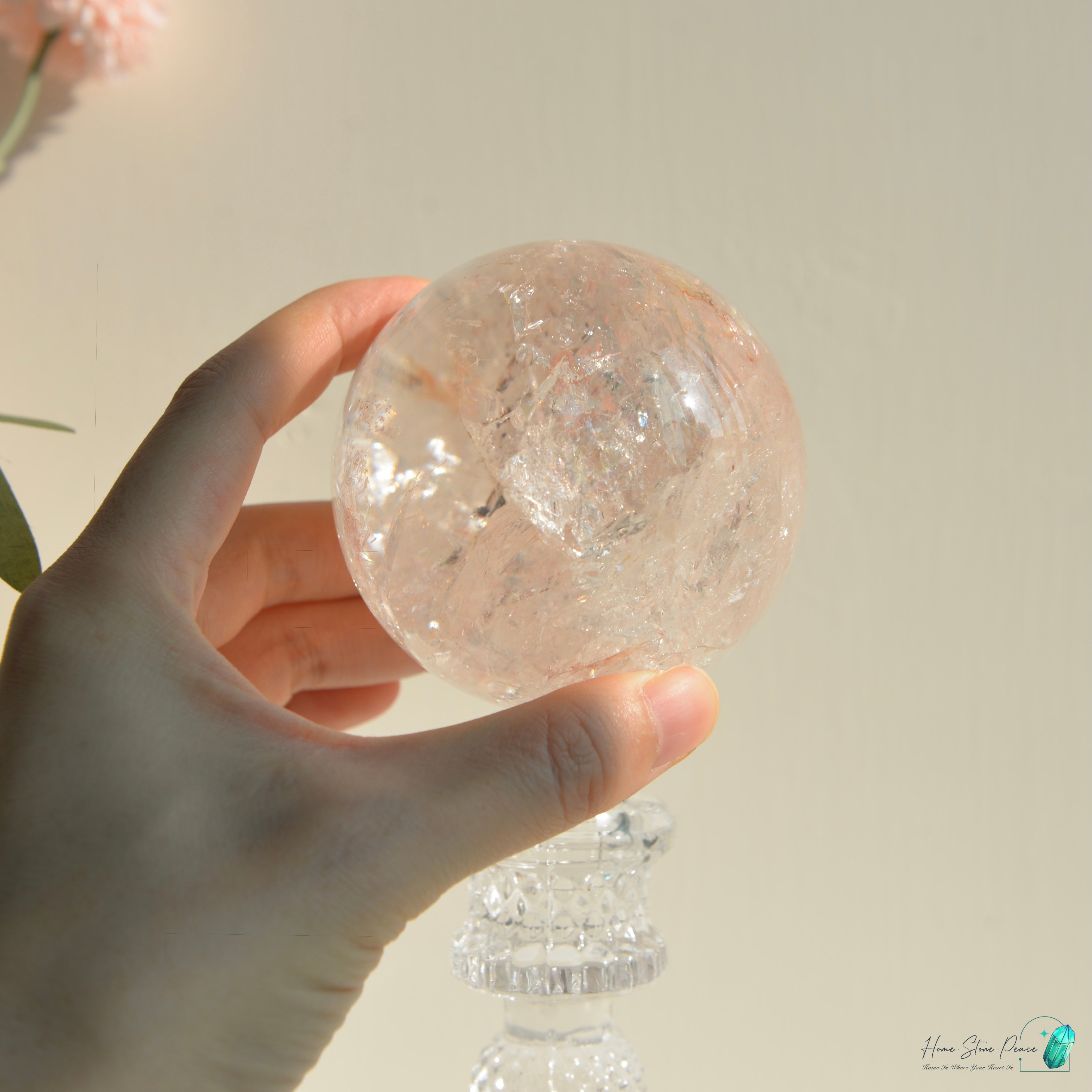 精品粉紅膠花球(中型)Premium Pink Hematoid Sphere