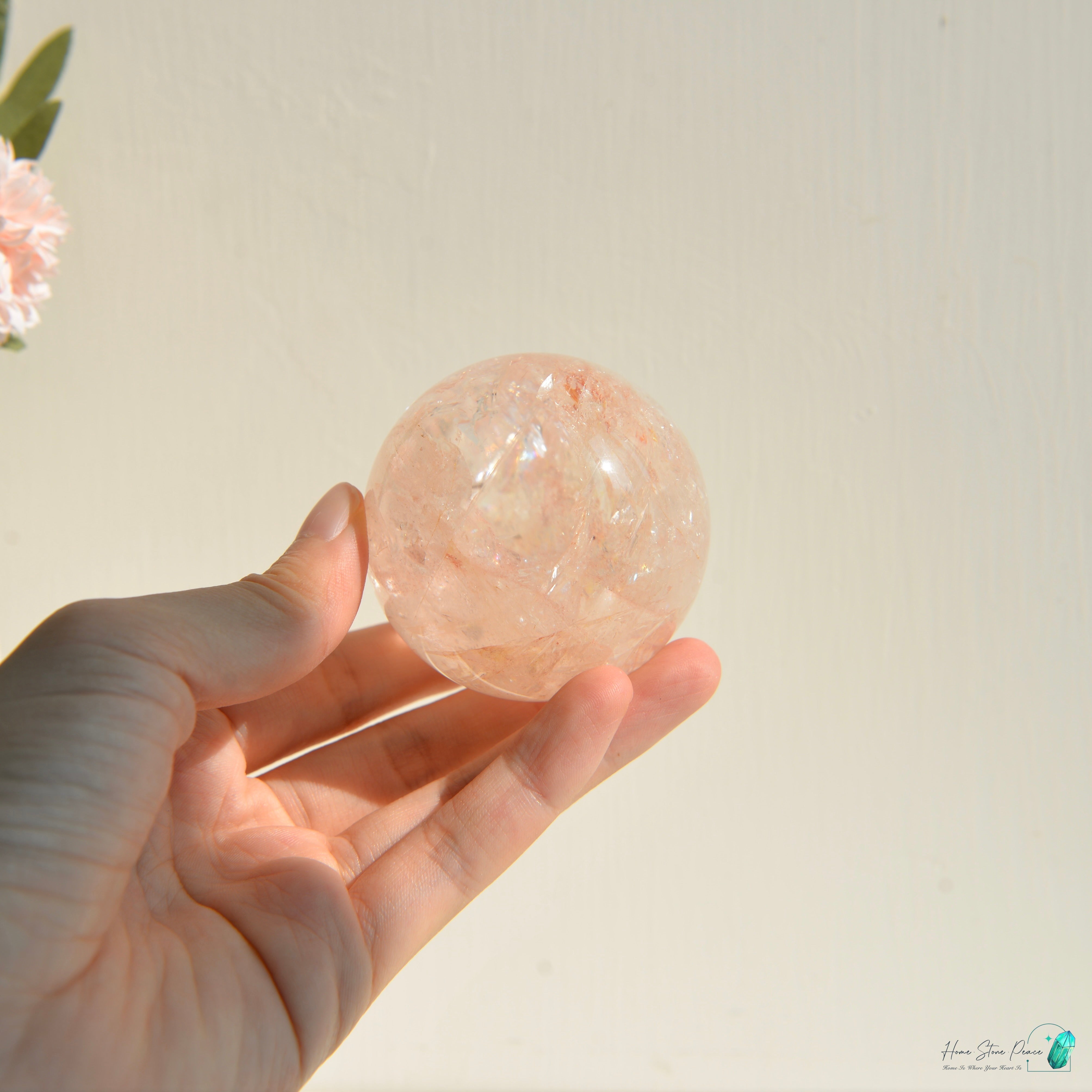 精品粉紅膠花球 Premium Pink Hematoid Sphere
