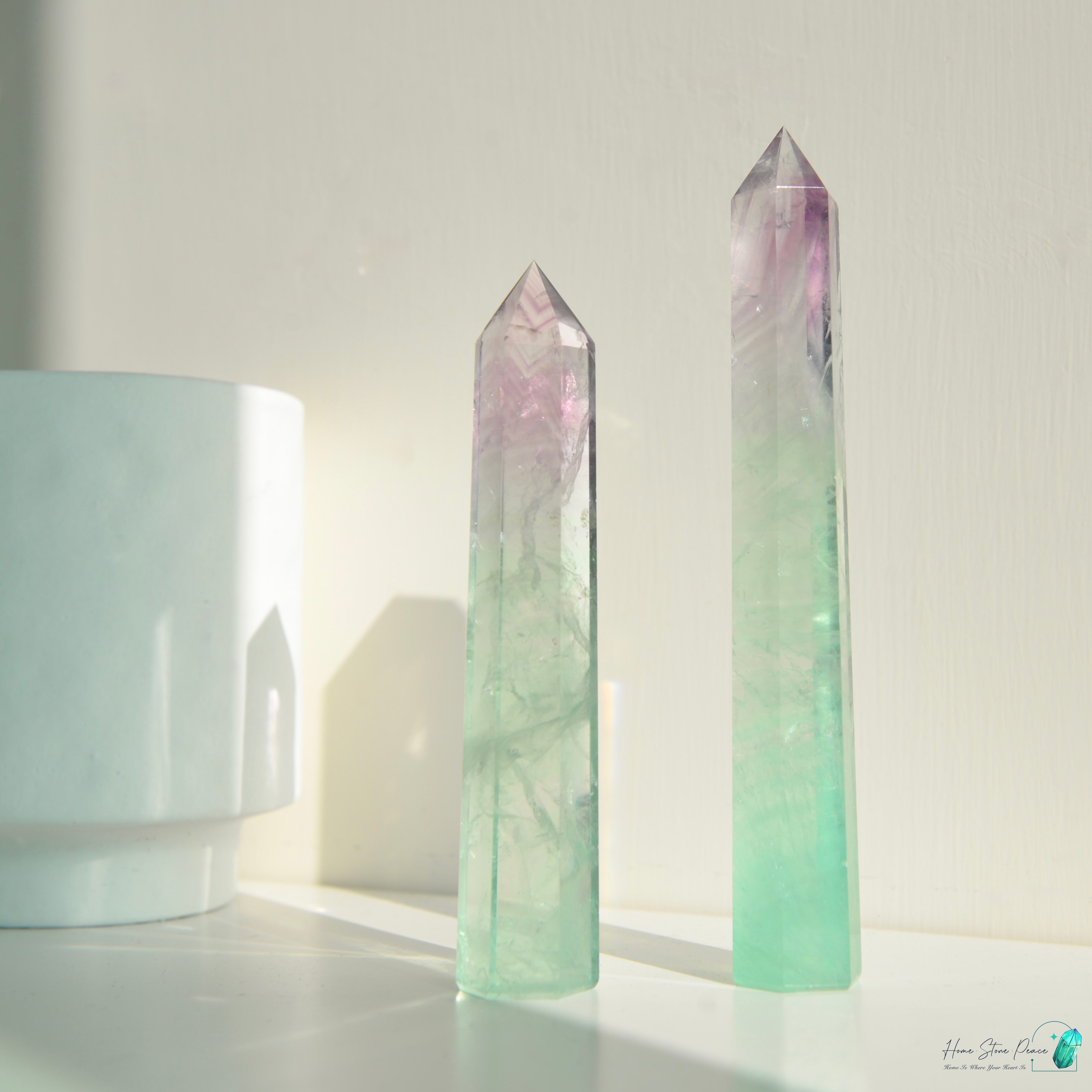 半透明螢石柱 Fluorite Tower