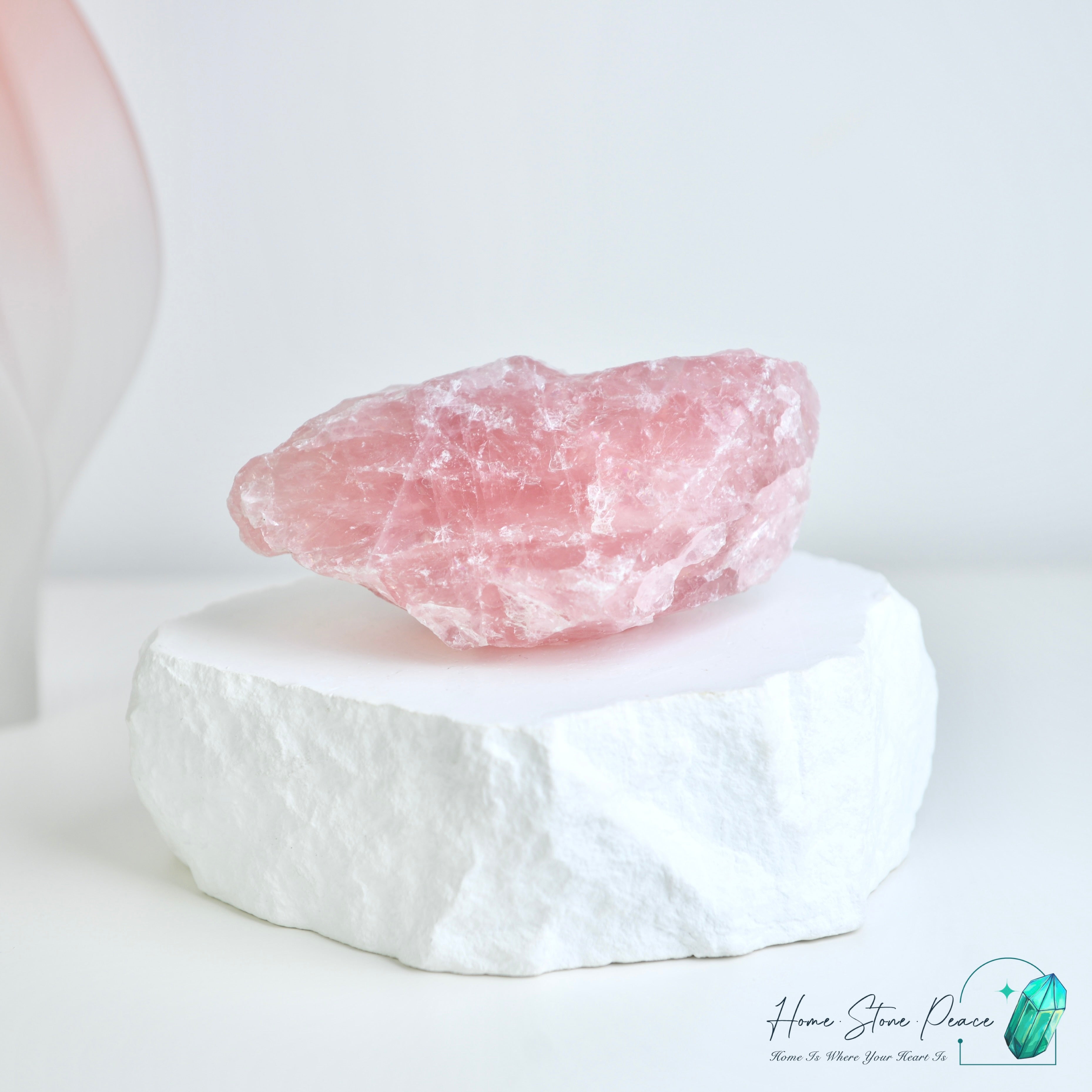馬達加斯加粉紅水晶原石 Madagascar Rose Quartz Raw Stone