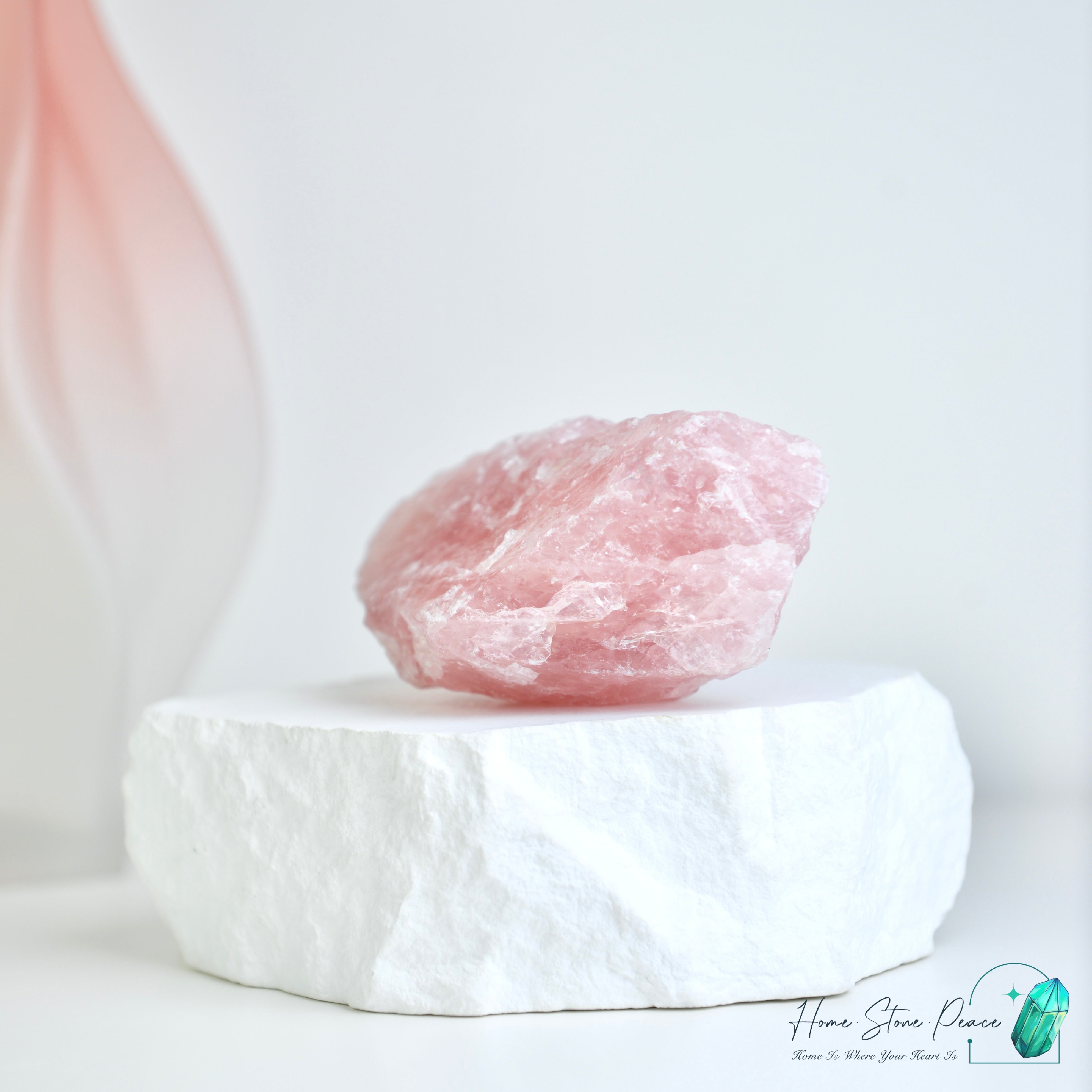馬達加斯加粉紅水晶原石 Madagascar Rose Quartz Raw Stone
