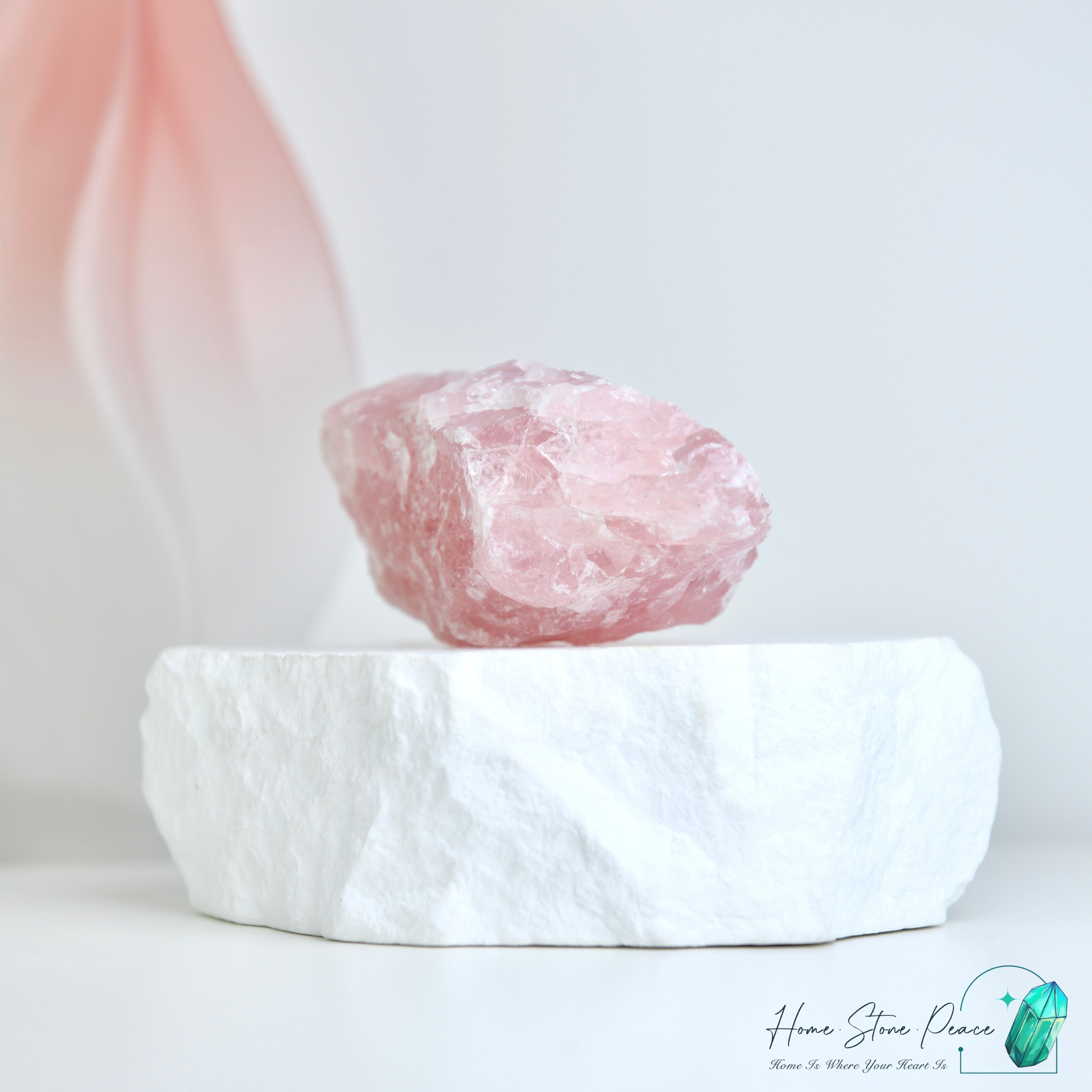 馬達加斯加粉紅水晶原石 Madagascar Rose Quartz Raw Stone