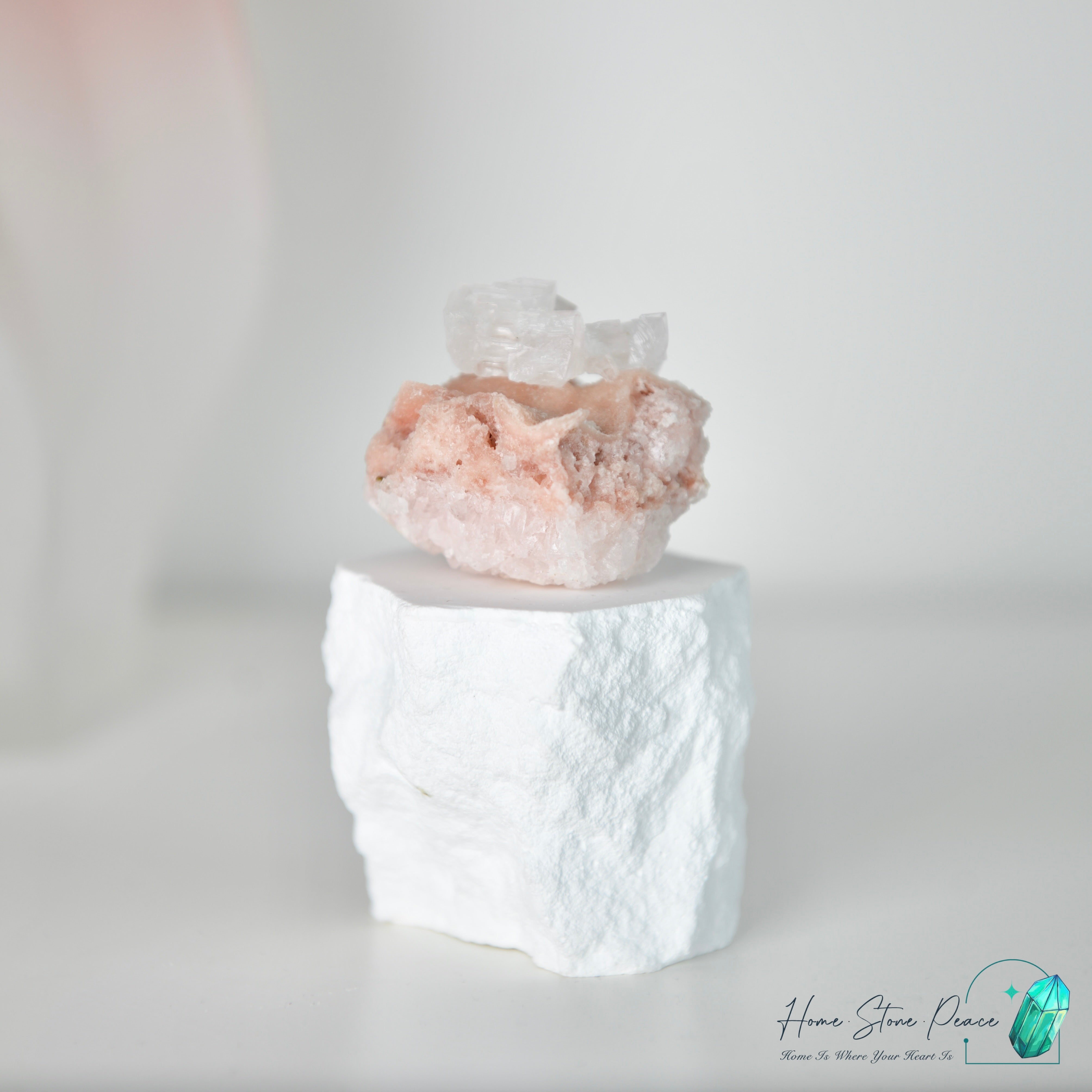 塞爾斯湖粉紅鹽礦 Natural Searles Lake Pink Halite