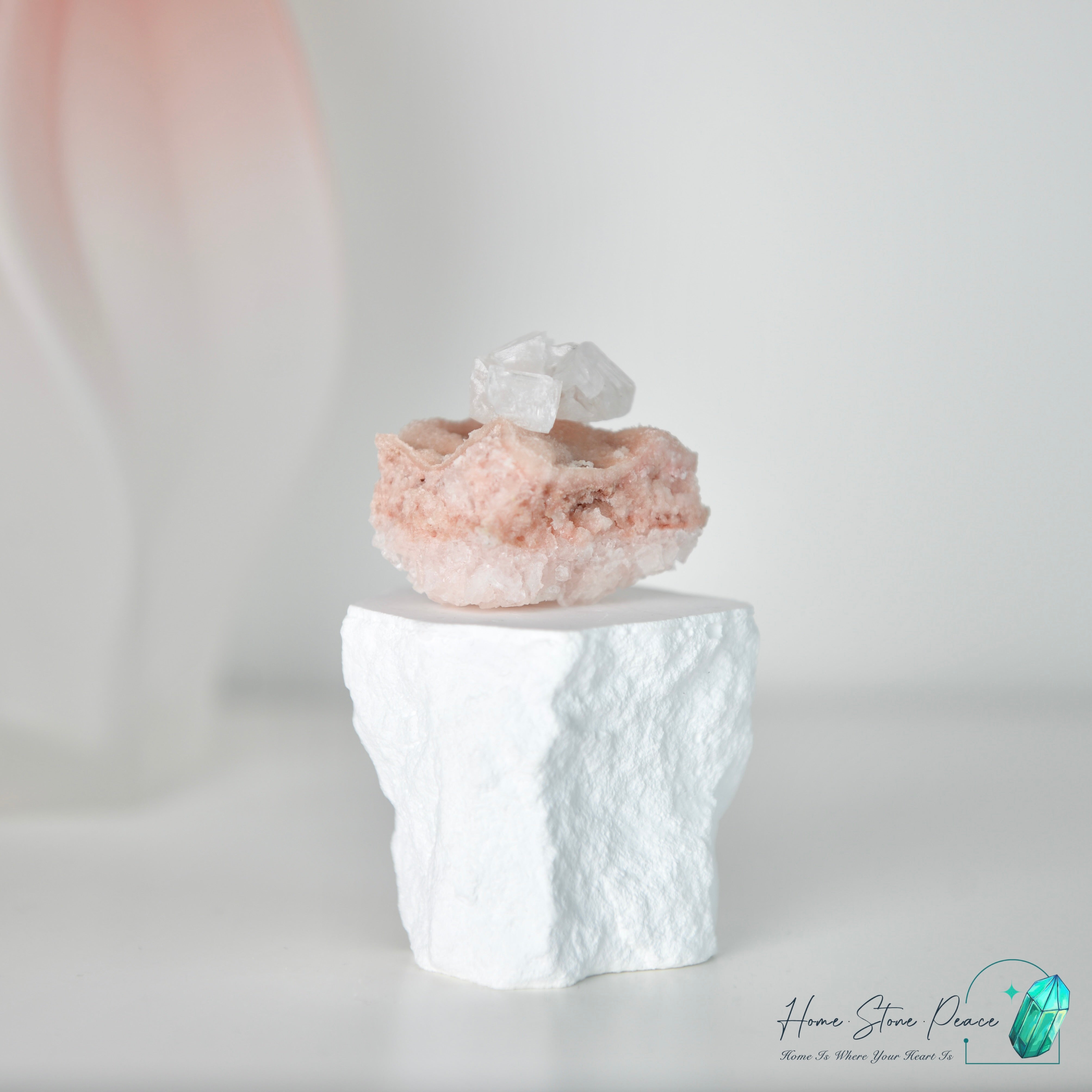 塞爾斯湖粉紅鹽礦 Natural Searles Lake Pink Halite