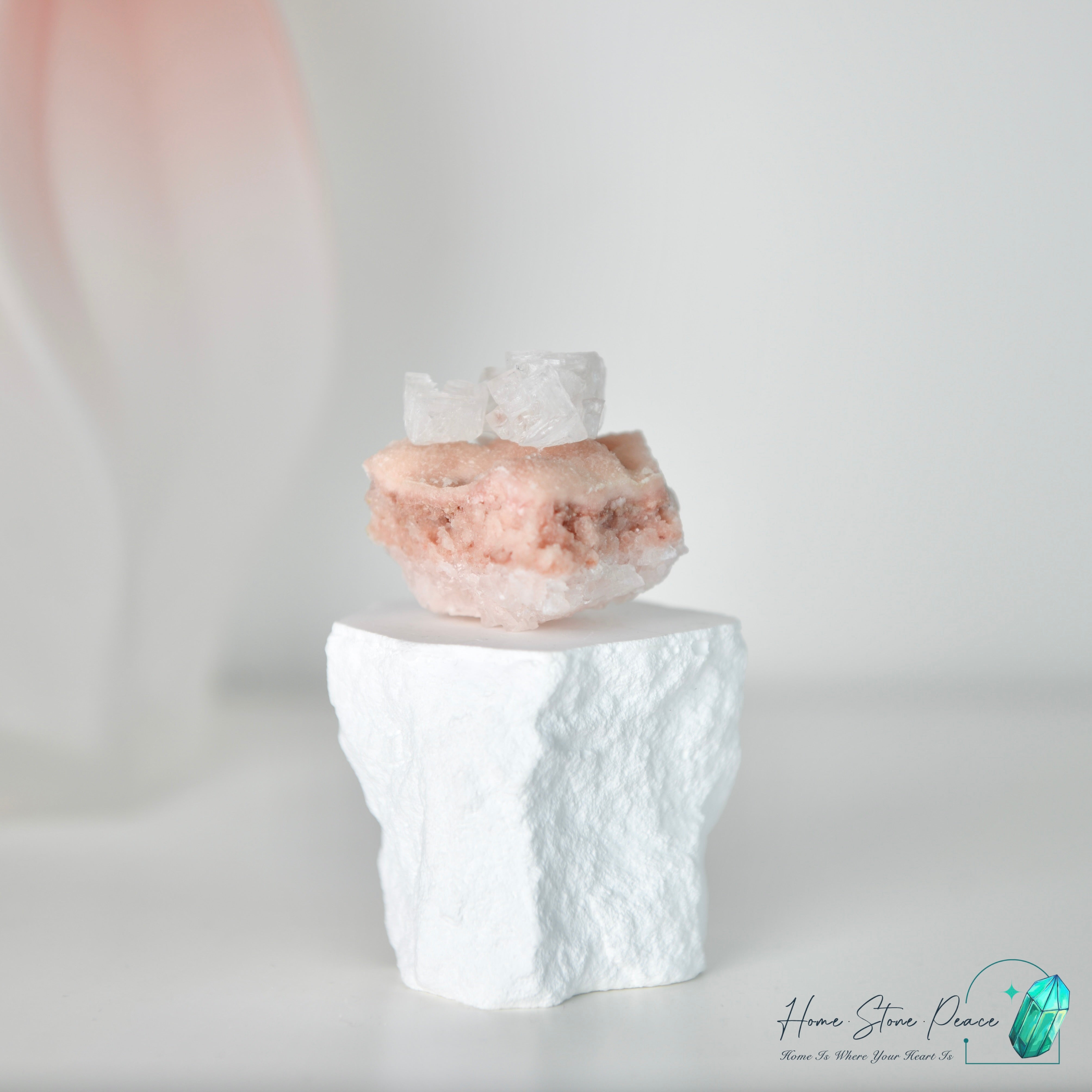 塞爾斯湖粉紅鹽礦 Natural Searles Lake Pink Halite