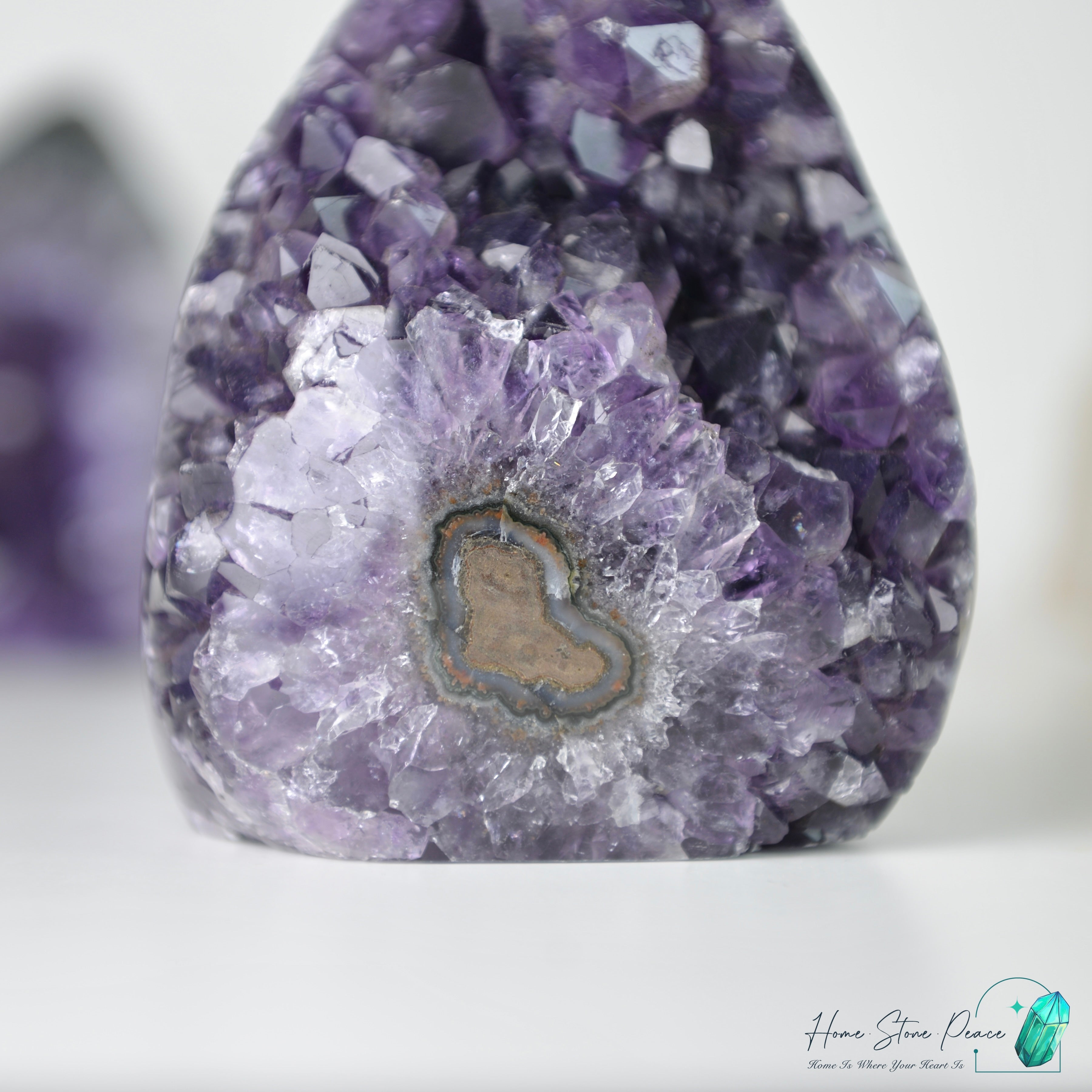 紫水晶火焰(含財眼)Amethyst Flame with Stalactite Eye