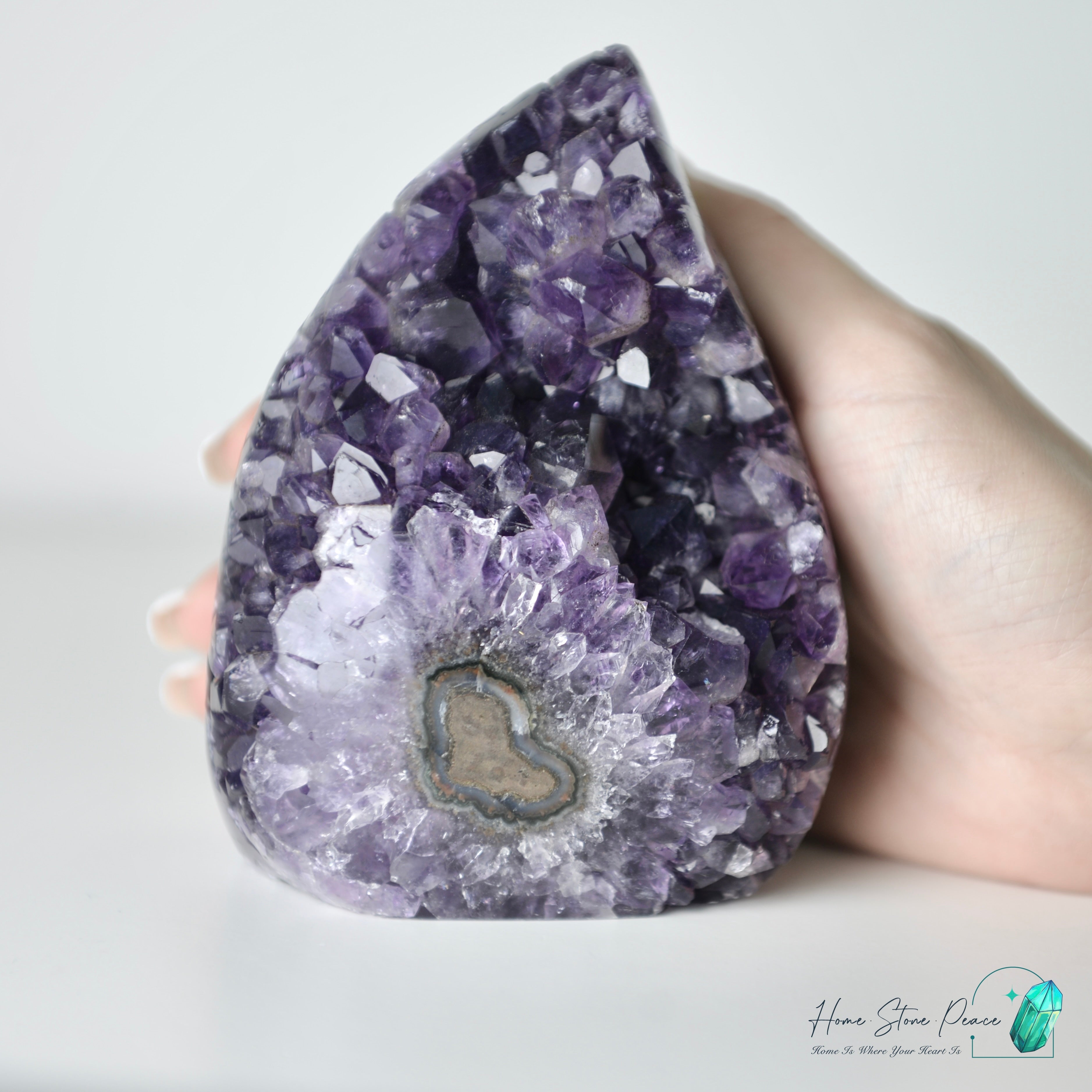 紫水晶火焰(含財眼)Amethyst Flame with Stalactite Eye