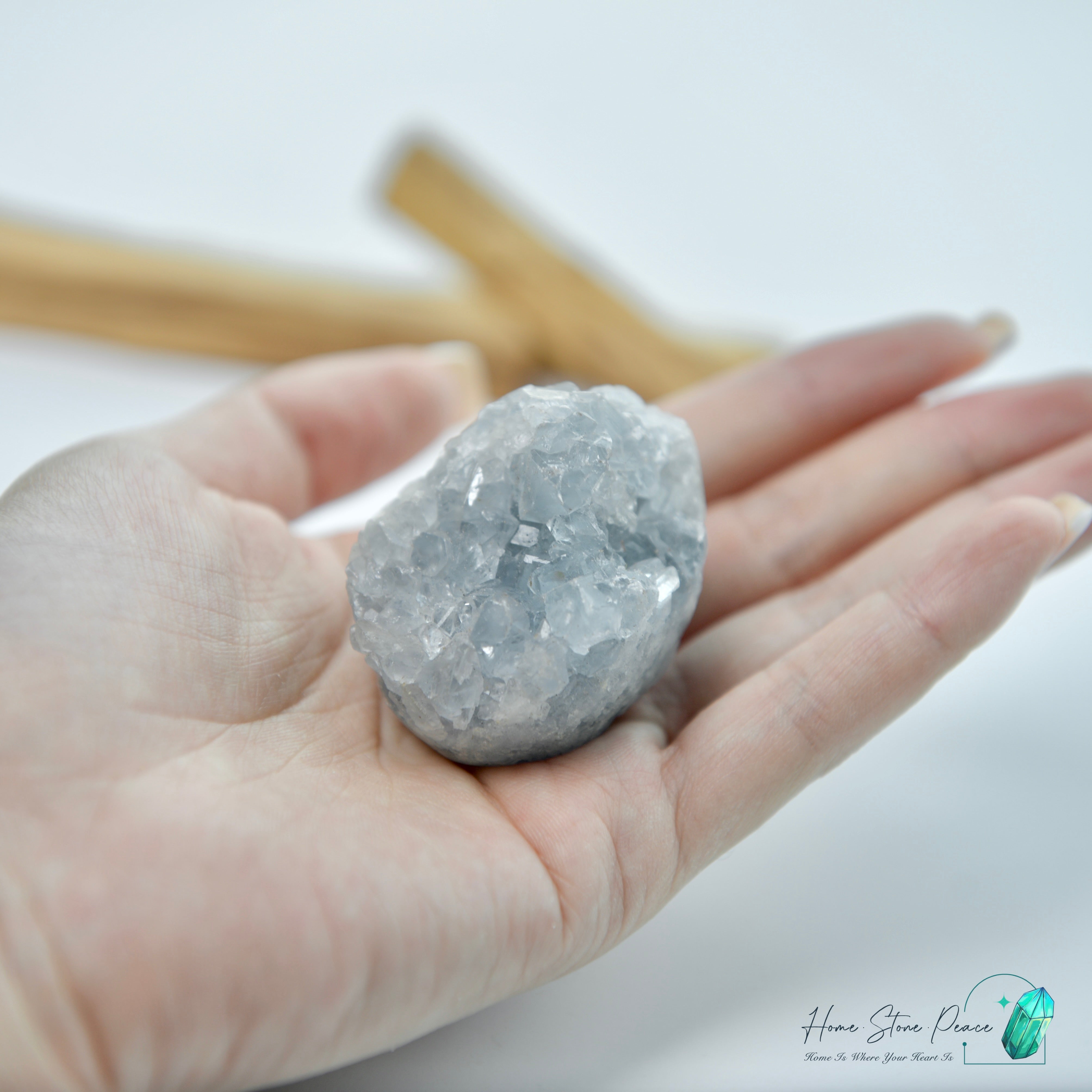 小天青石蛋 Baby Celestite Egg