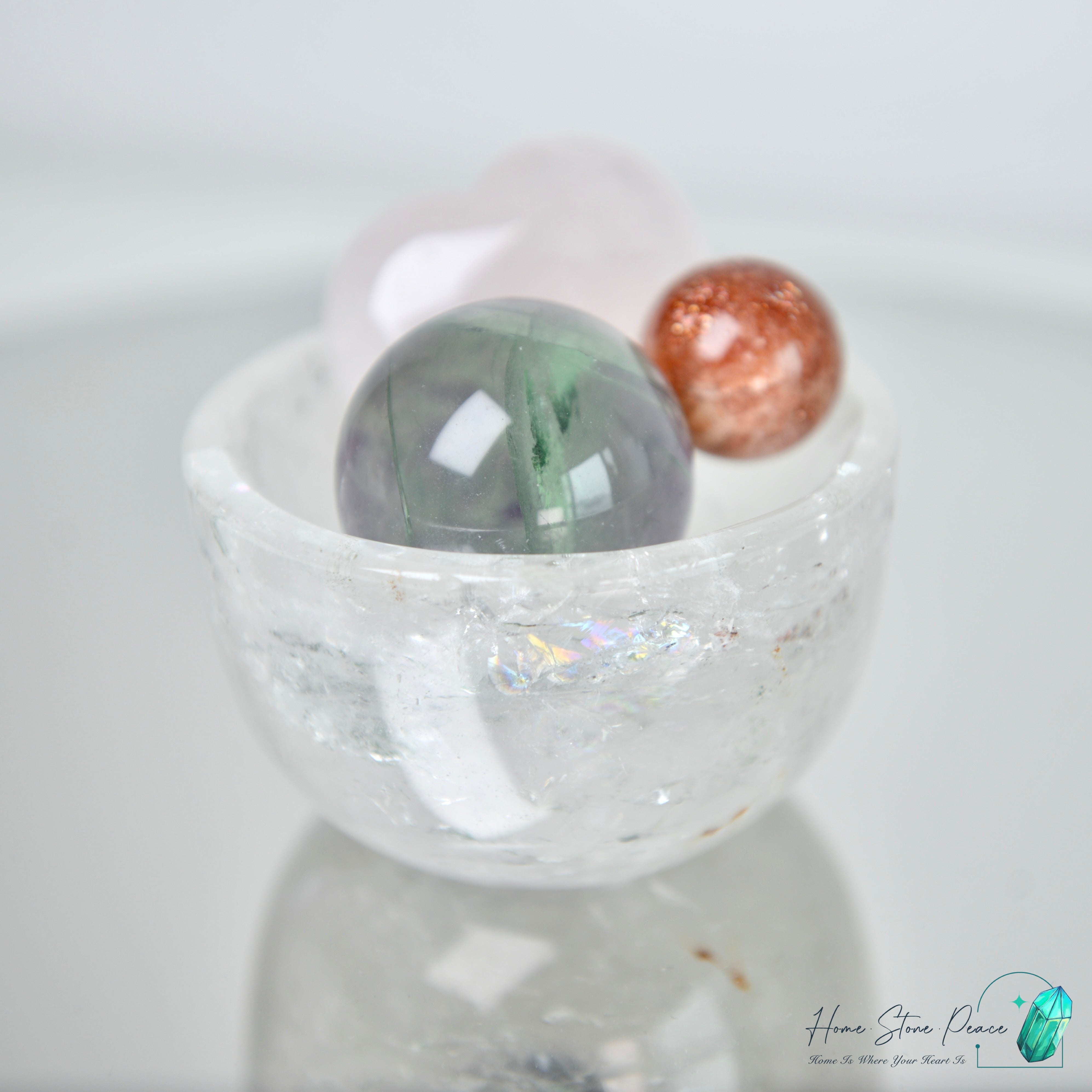 白水晶碗 Clear Quartz Bowl