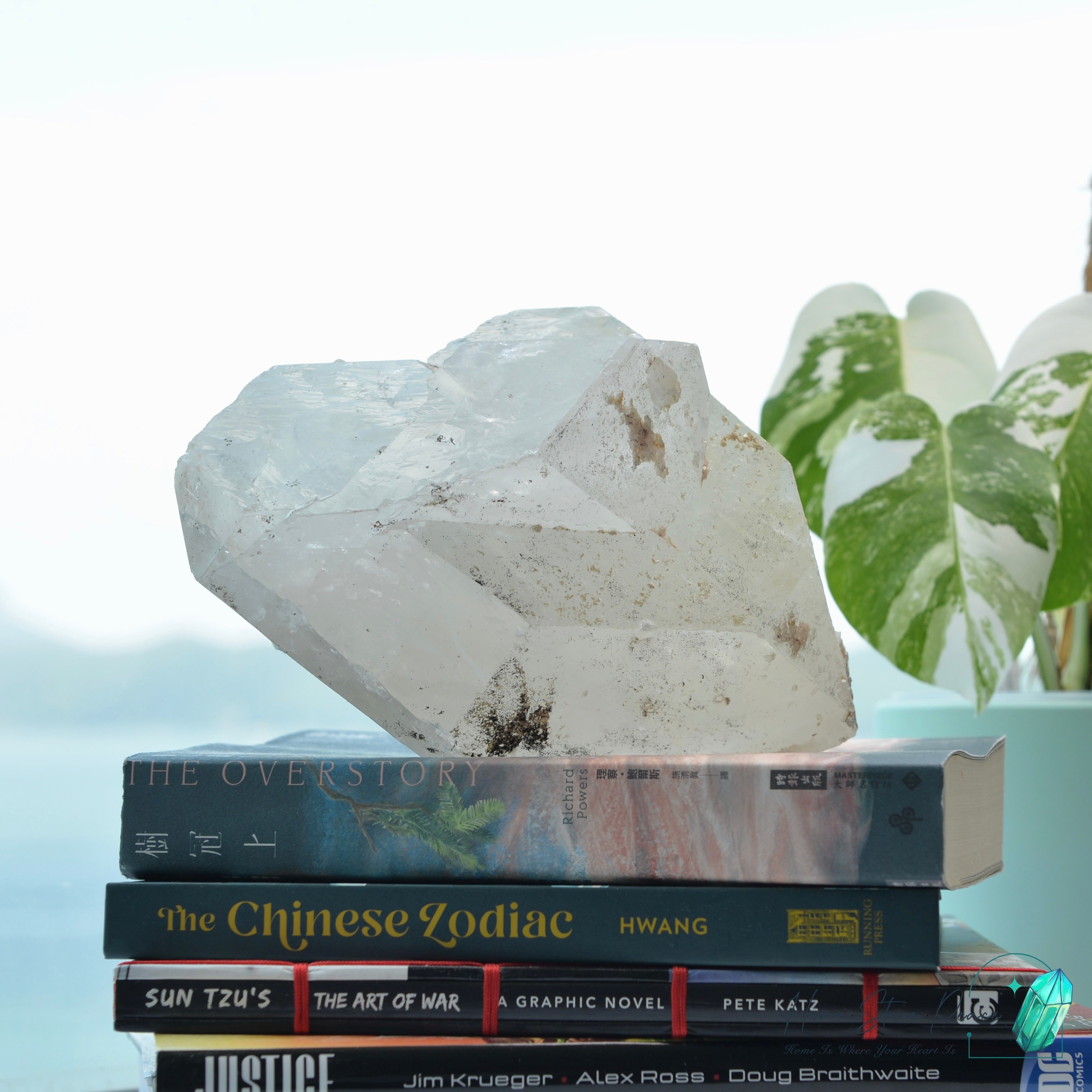 原皮西藏雙尖白水晶 Raw Tibetan Double Terminated White Quartz