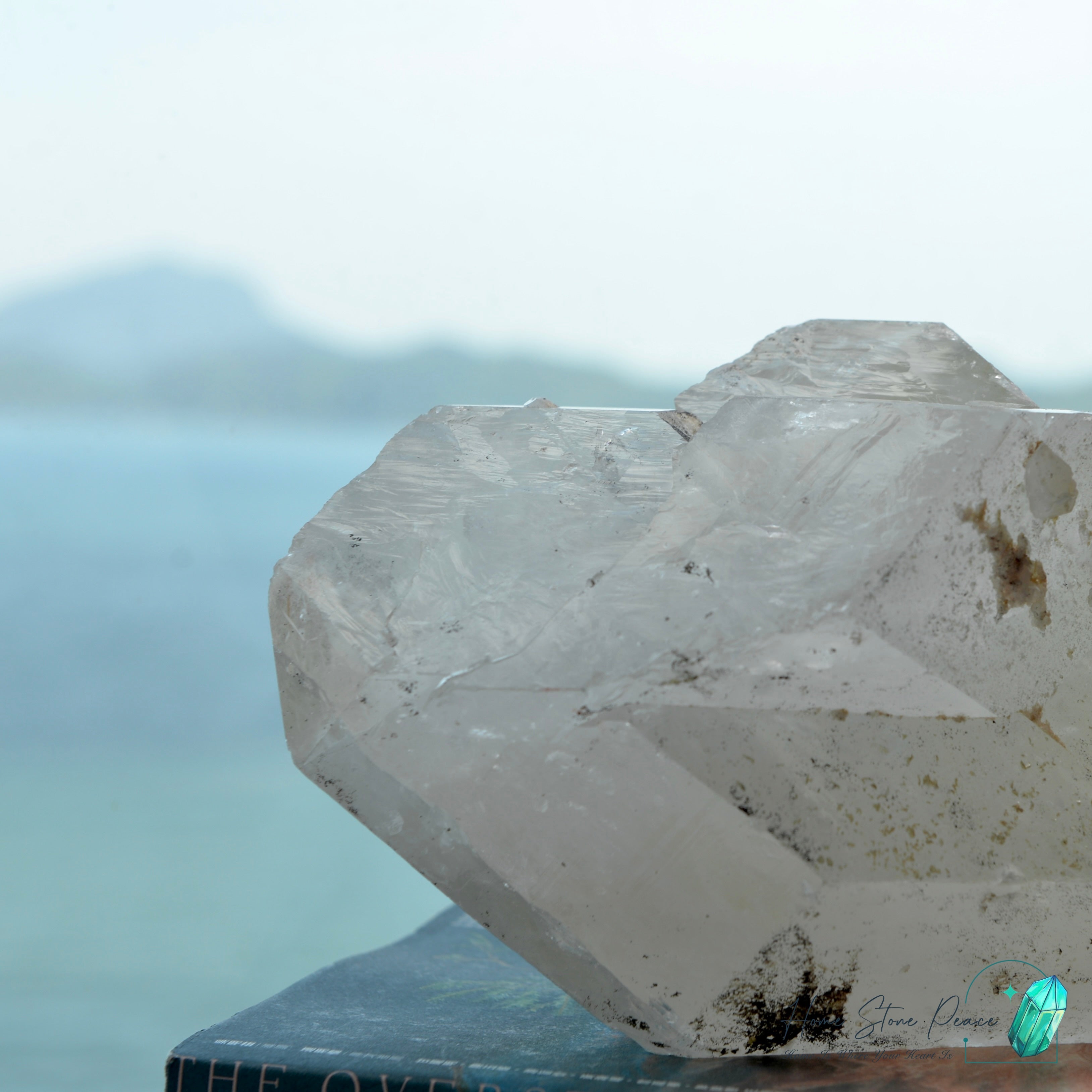 原皮西藏雙尖白水晶 Raw Tibetan Double Terminated White Quartz