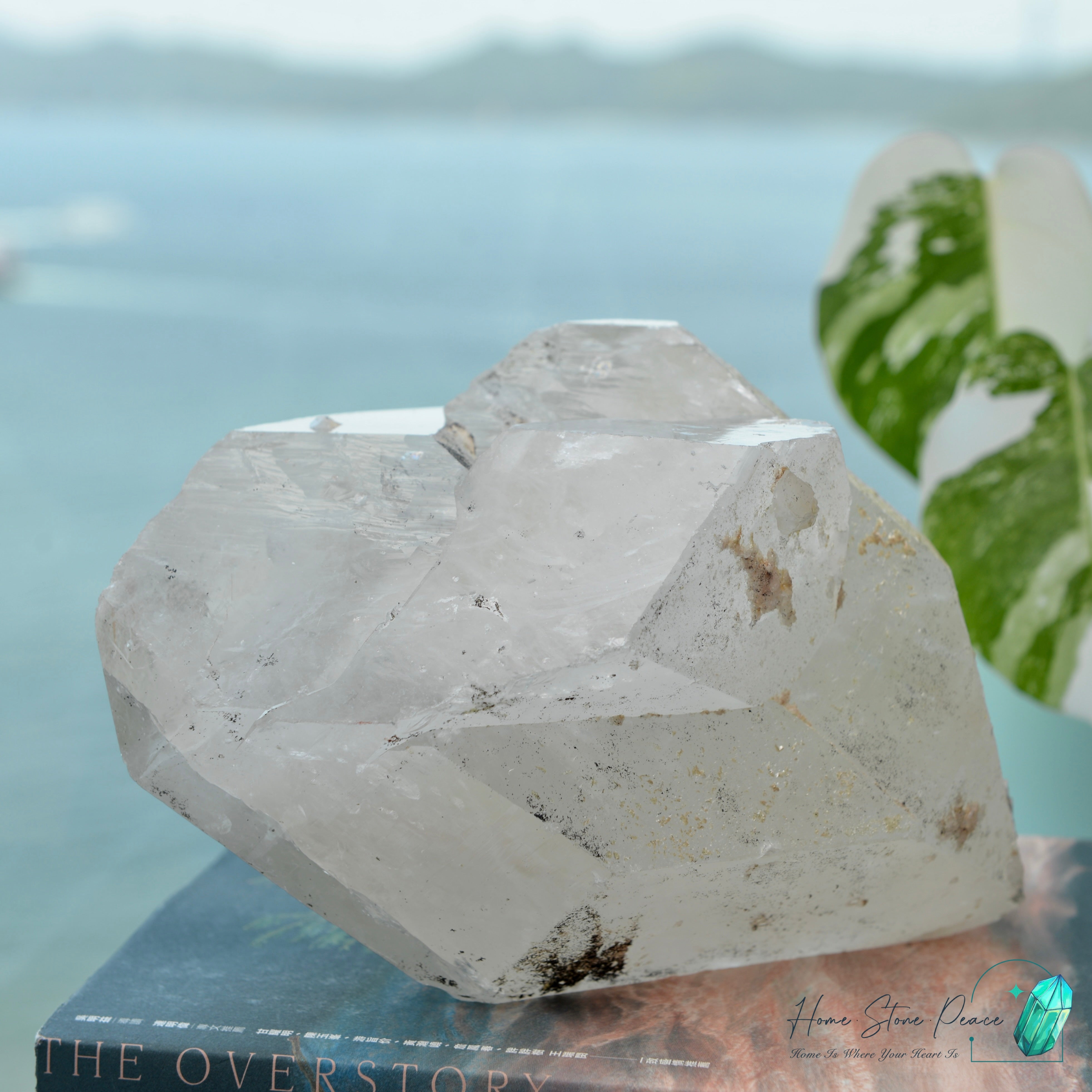原皮西藏雙尖白水晶 Raw Tibetan Double Terminated White Quartz