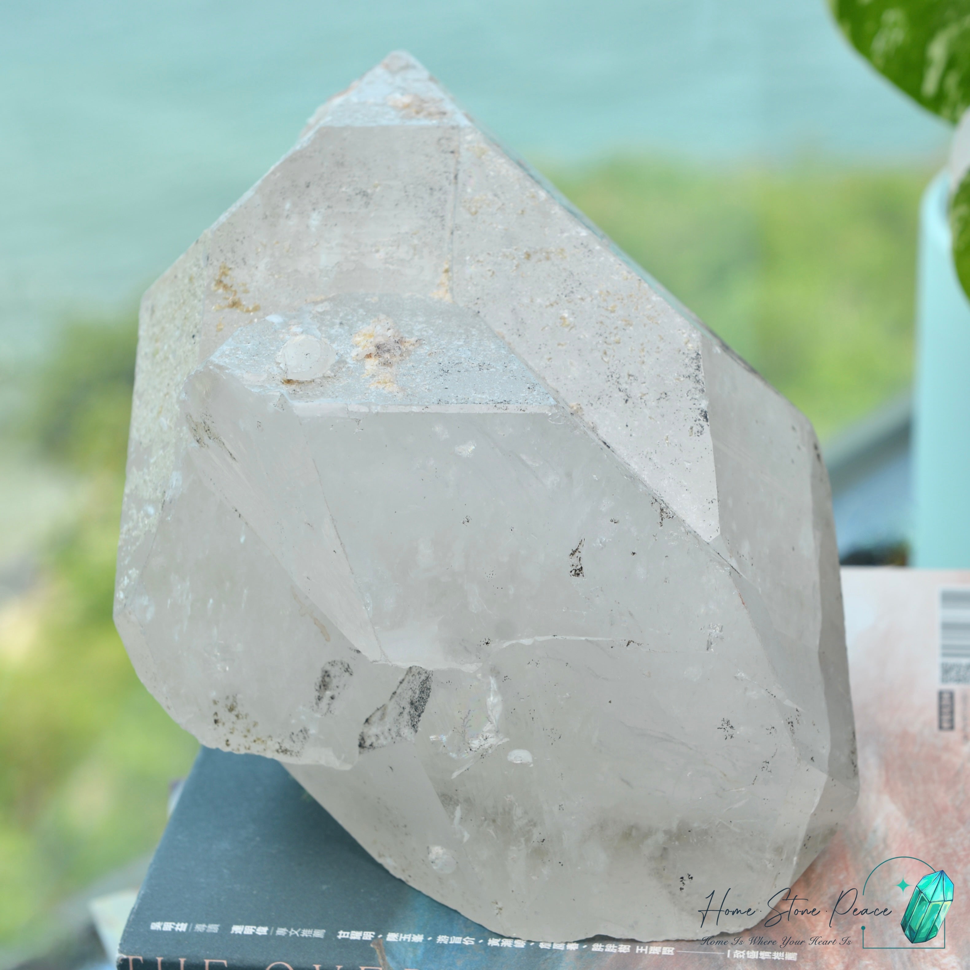原皮西藏雙尖白水晶 Raw Tibetan Double Terminated White Quartz