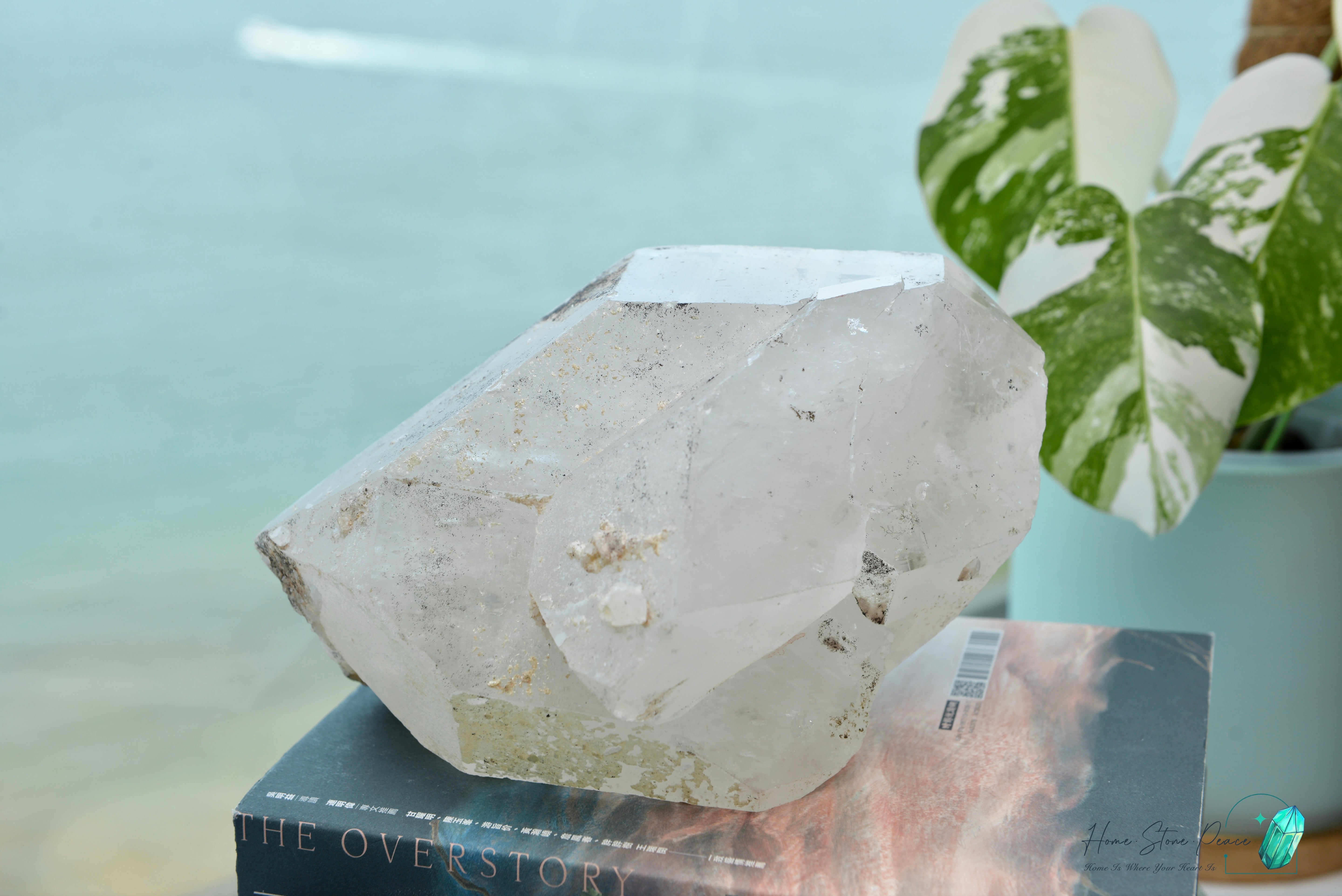 原皮西藏雙尖白水晶 Raw Tibetan Double Terminated White Quartz