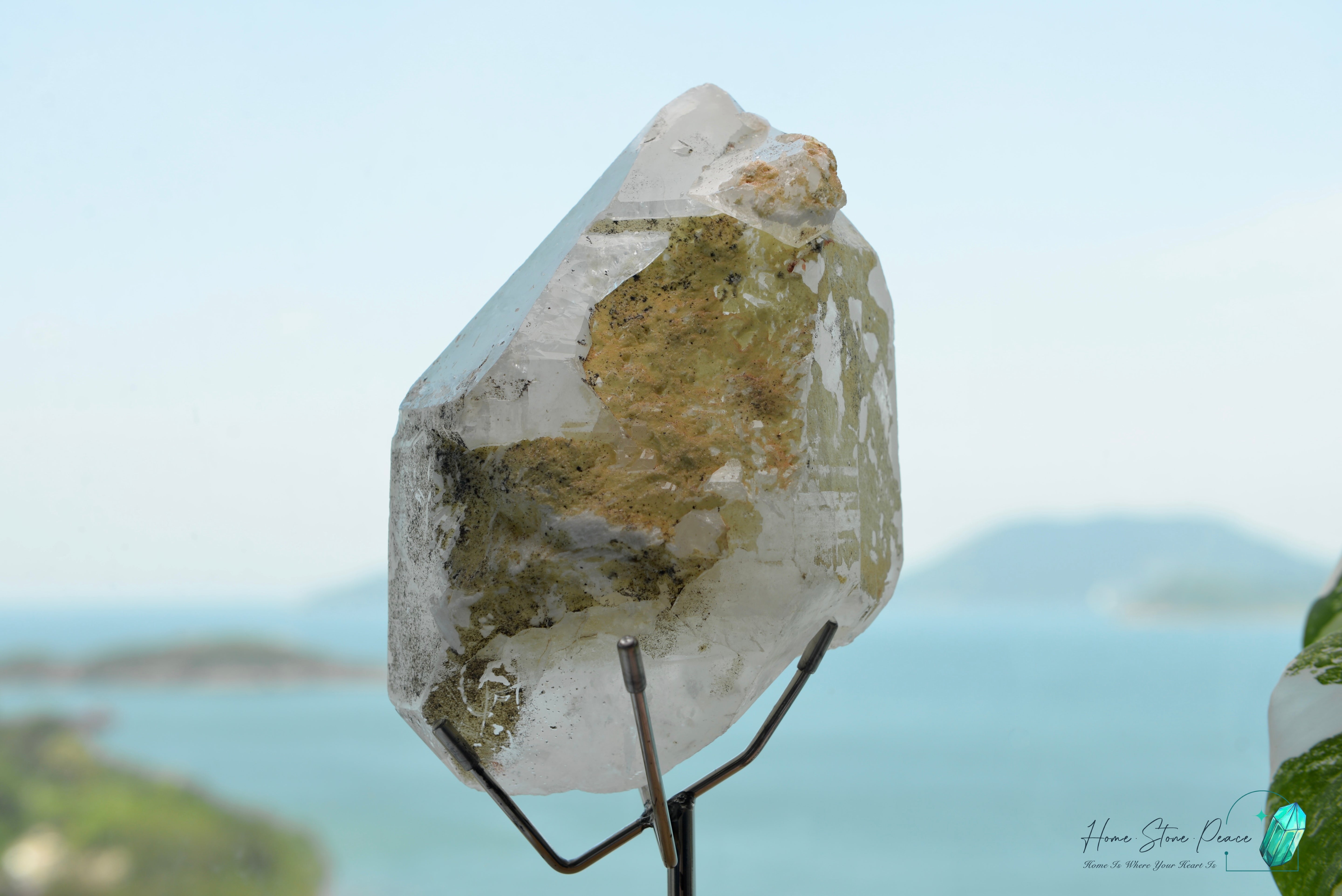 原皮西藏雙尖白水晶 Raw Tibetan Double Terminated White Quartz