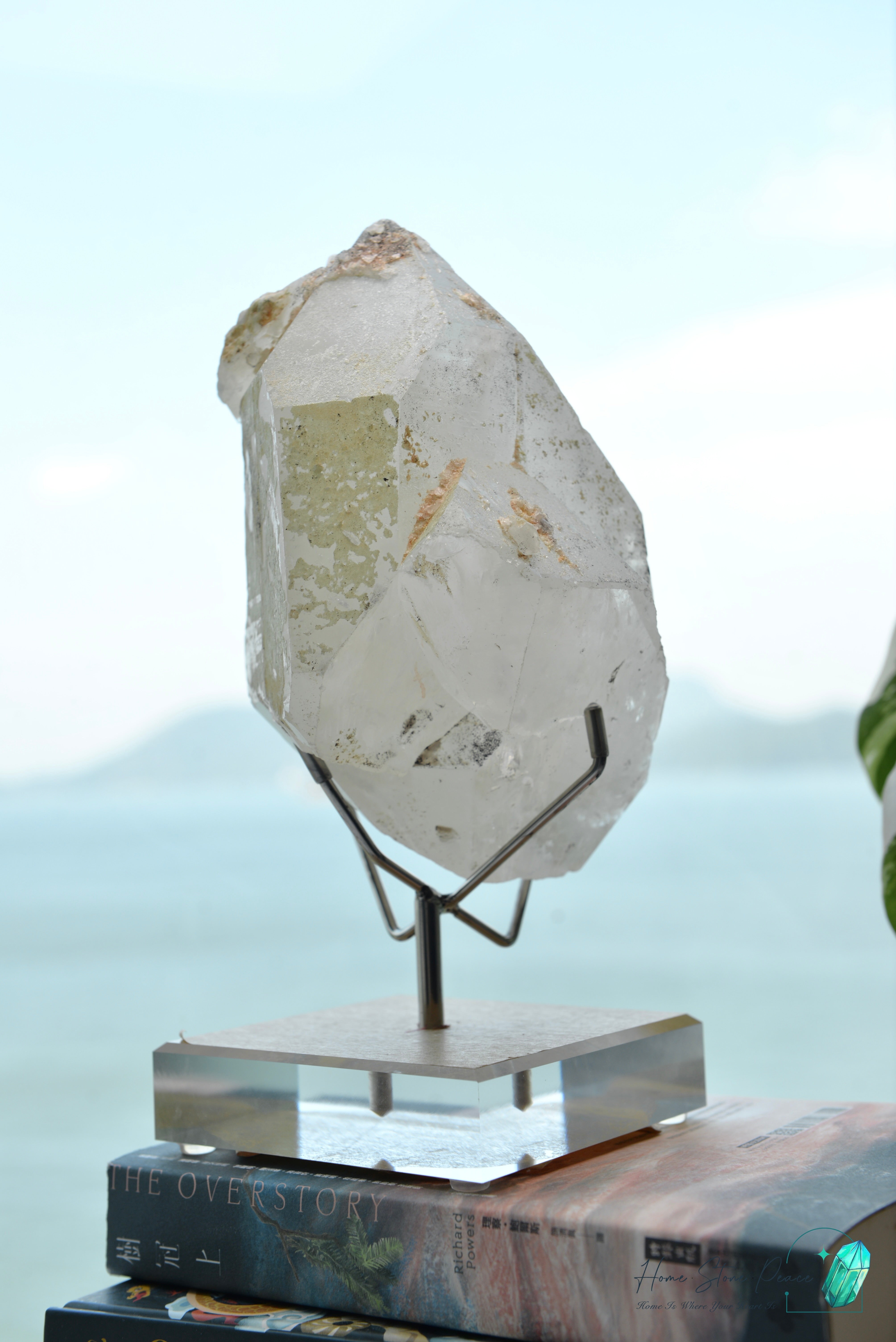 原皮西藏雙尖白水晶 Raw Tibetan Double Terminated White Quartz