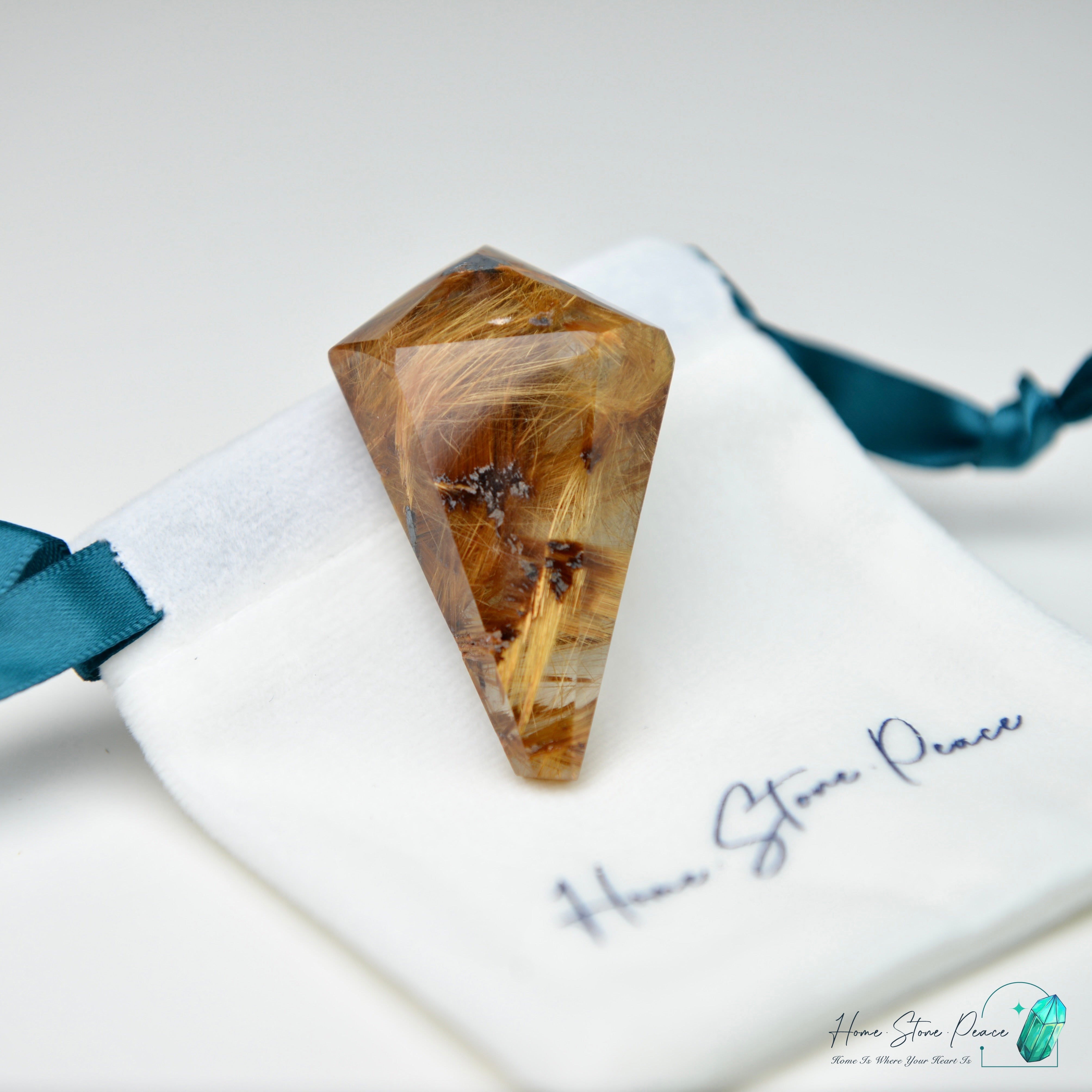 巴西金髮晶隨形(令牌)Premium Brazilian Gold Rutilated Free Form