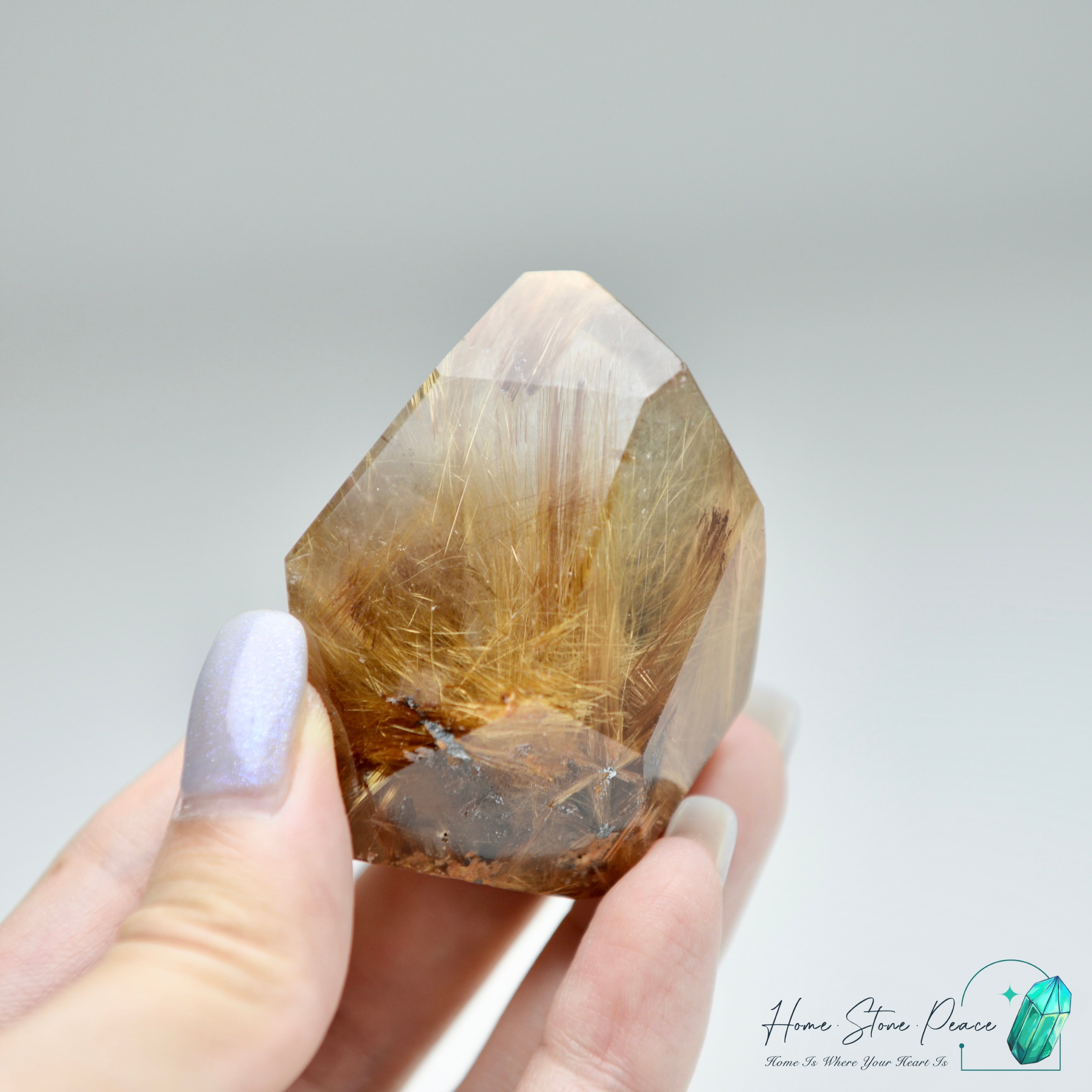 巴西金髮晶隨形 Premium Brazilian Gold Rutilated Free Form