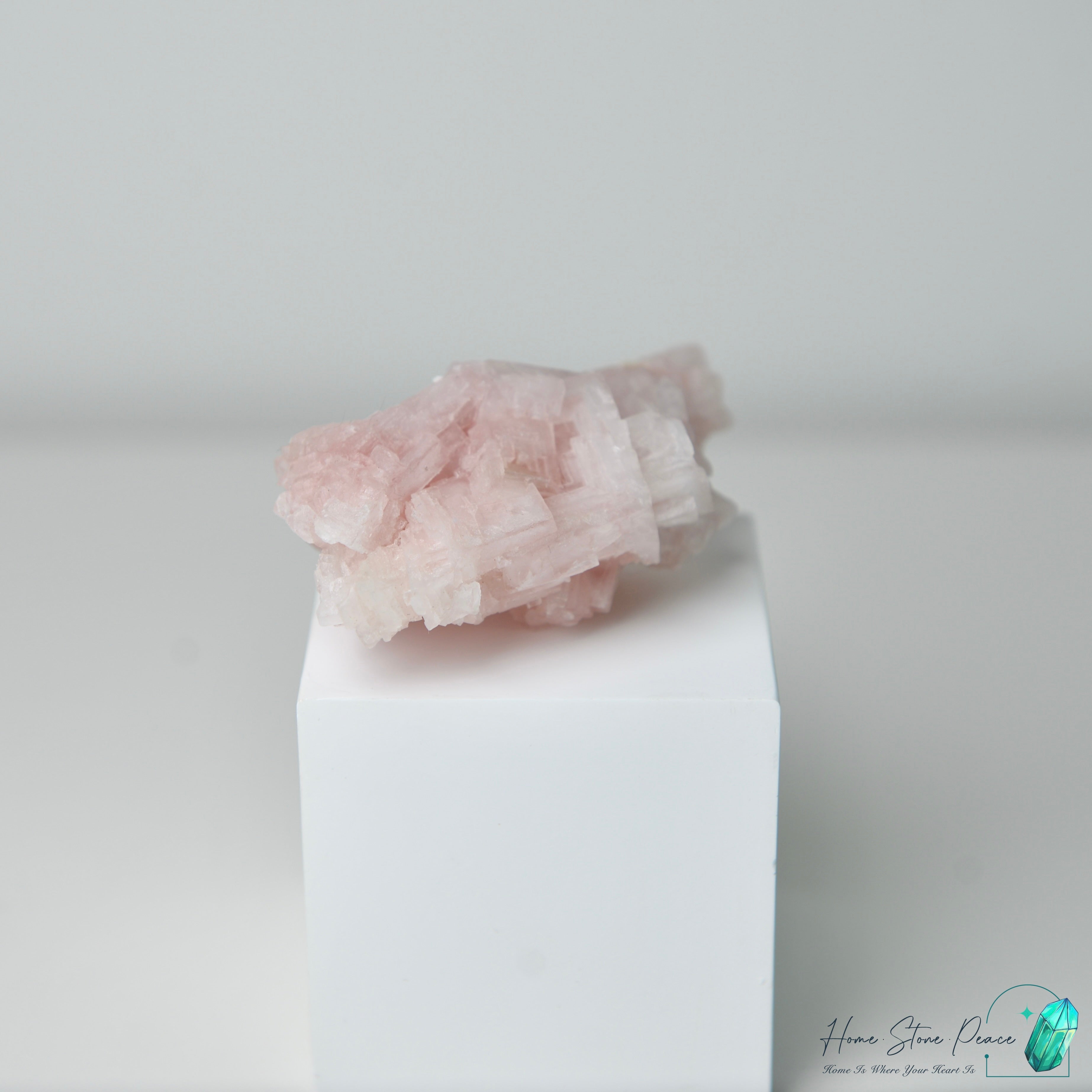 塞爾斯湖粉紅鹽礦 Natural Searles Lake Pink Halite