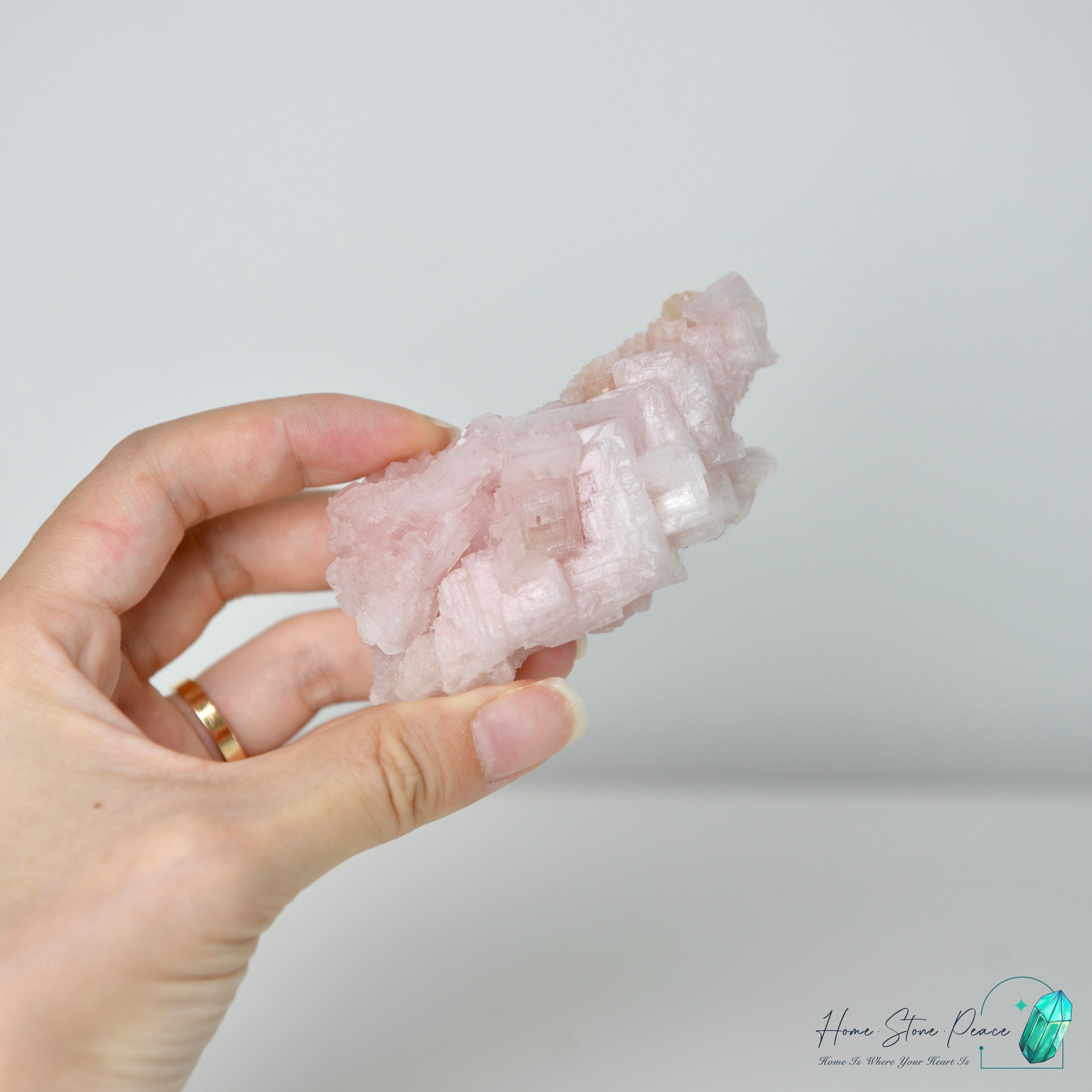 塞爾斯湖粉紅鹽礦 Natural Searles Lake Pink Halite