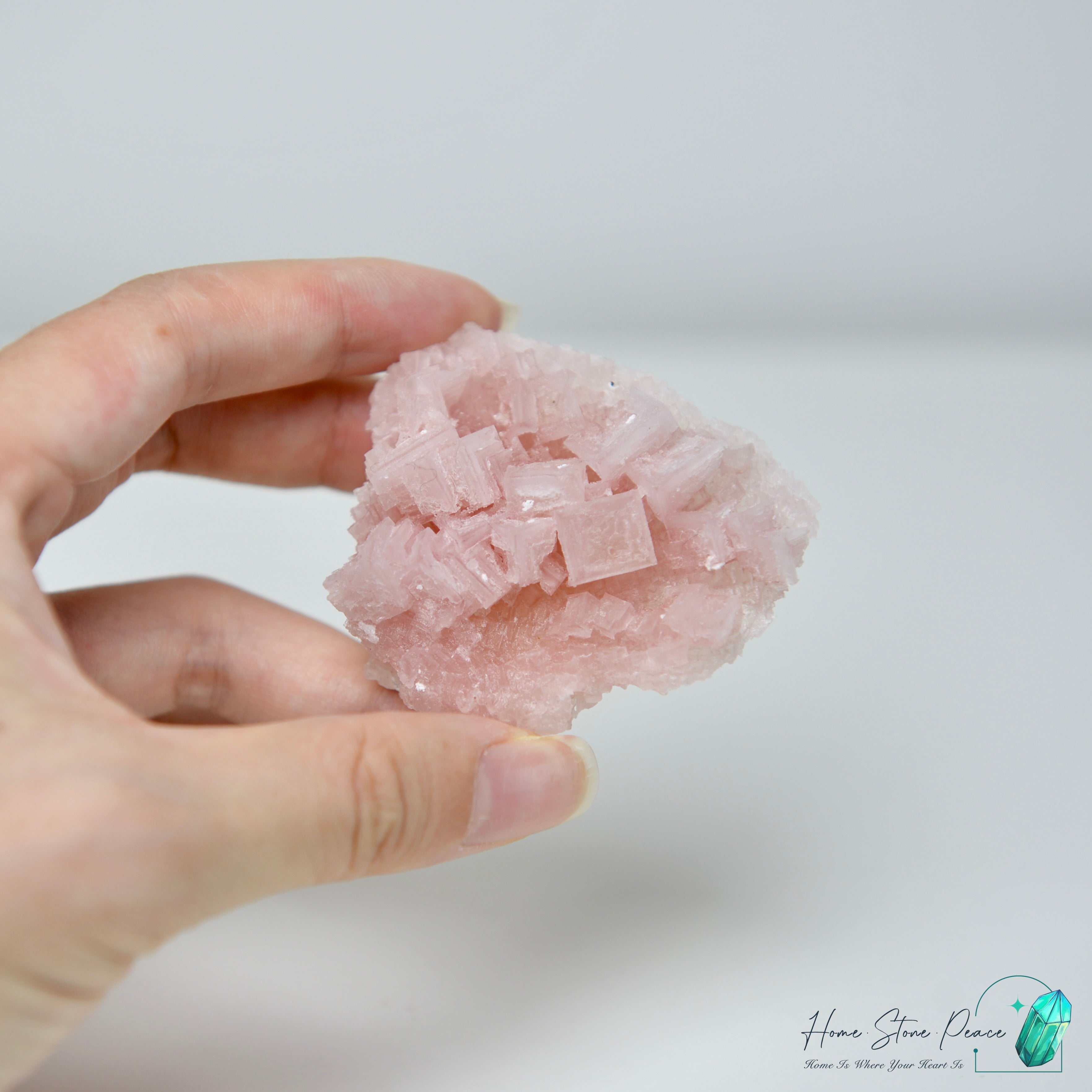 塞爾斯湖粉紅鹽礦 Natural Searles Lake Pink Halite