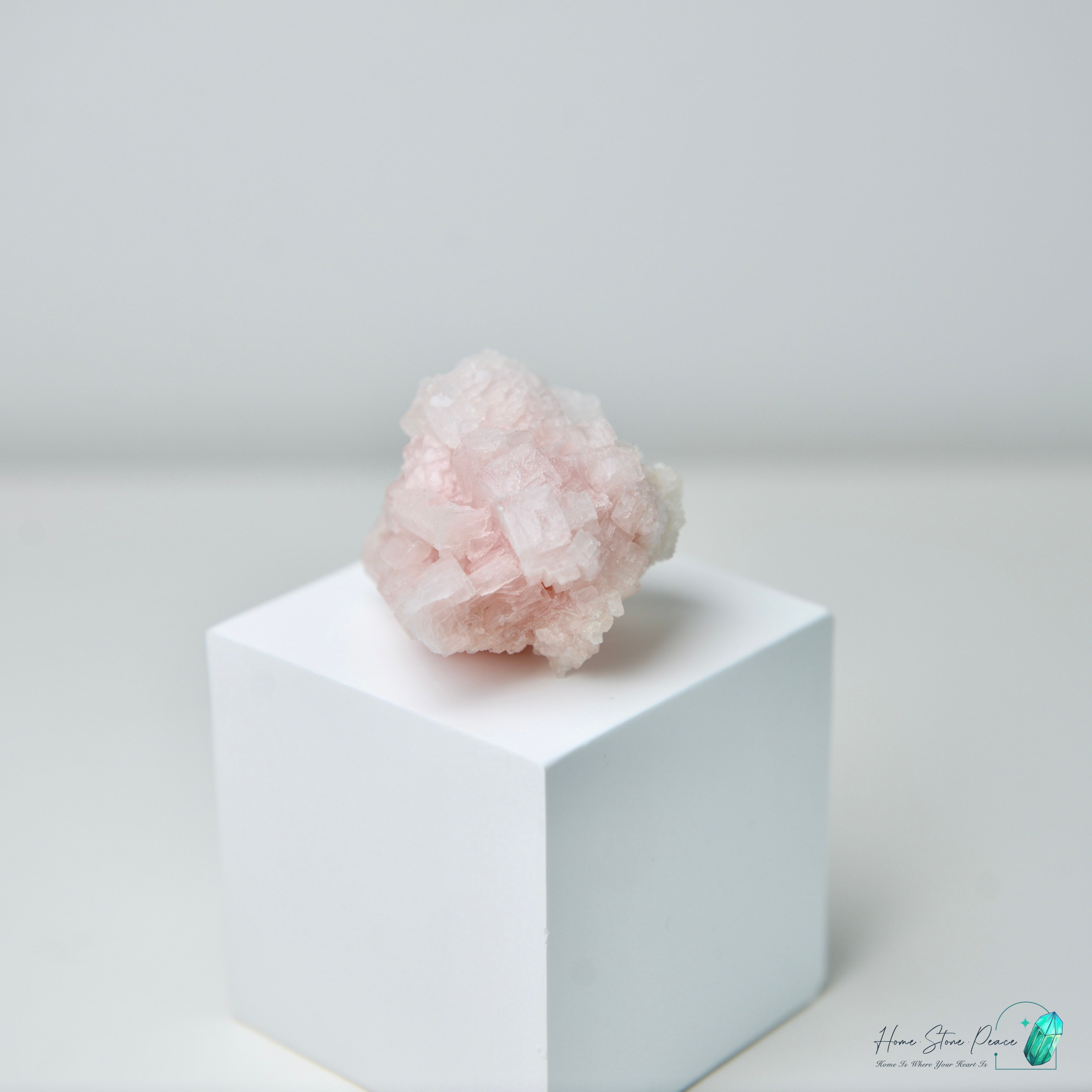 塞爾斯湖粉紅鹽礦 Natural Searles Lake Pink Halite