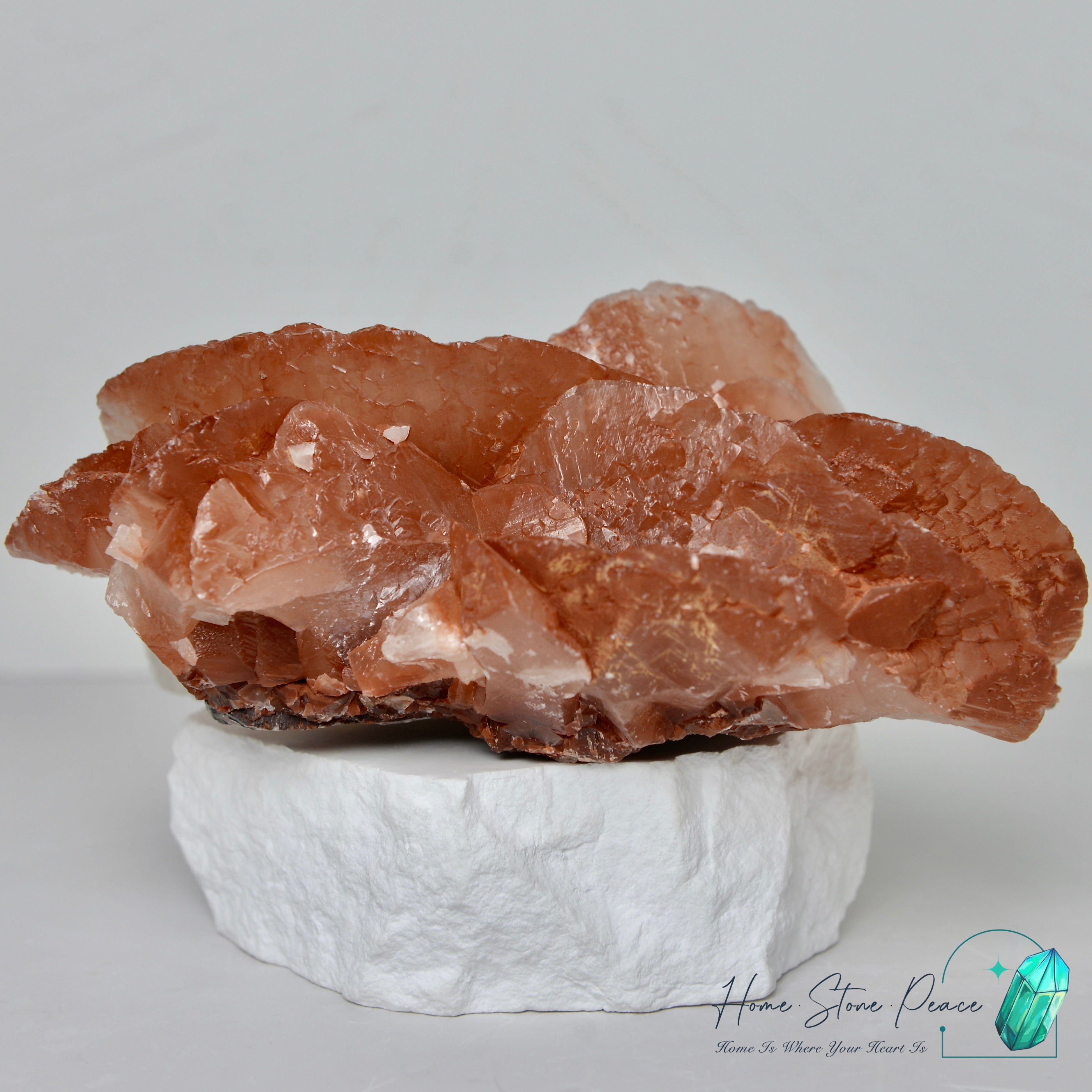 巨型玫瑰狀紅方解石原石 Large Rose Shape Red Calcite Cluster