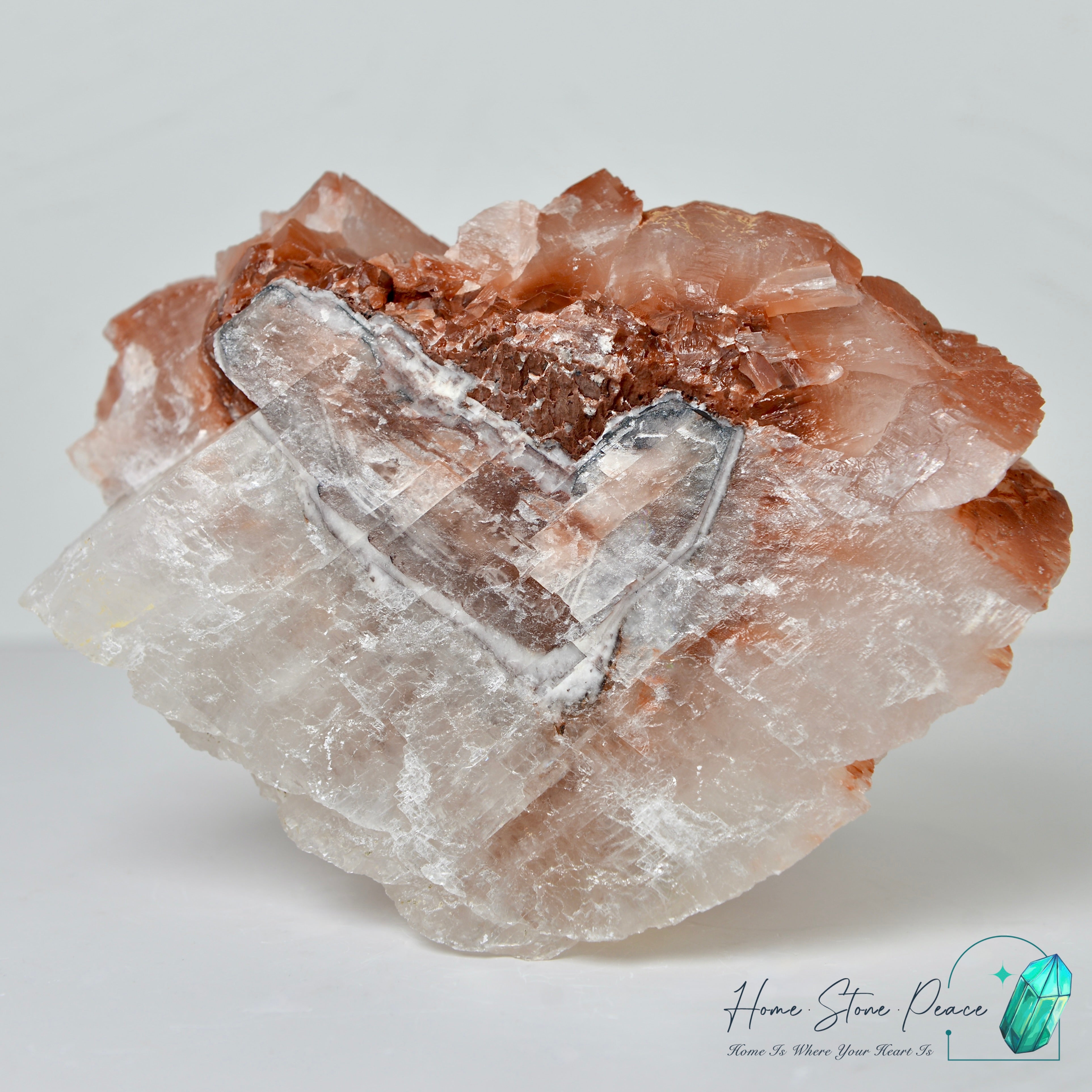 巨型玫瑰狀紅方解石原石 Large Rose Shape Red Calcite Cluster