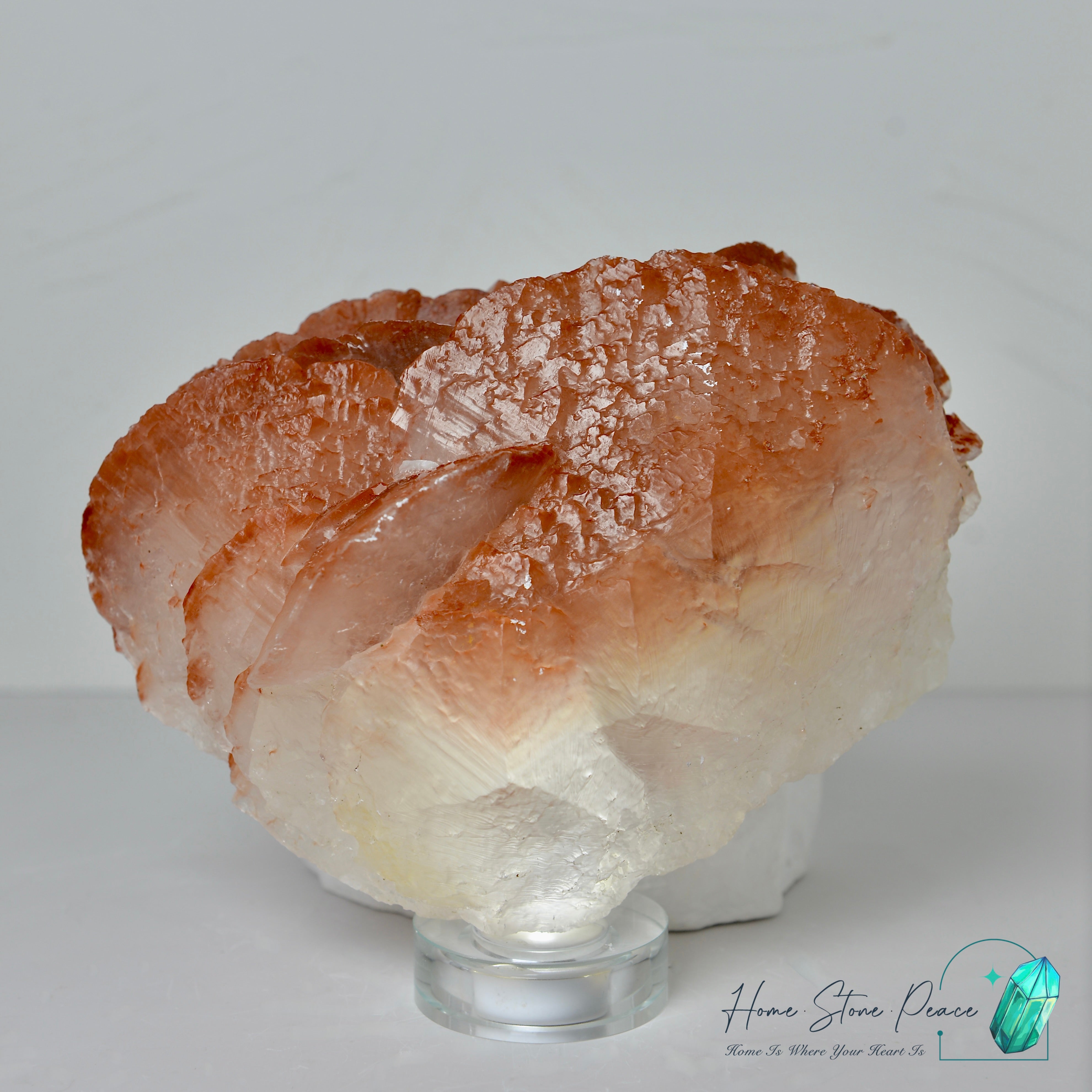 巨型玫瑰狀紅方解石原石 Large Rose Shape Red Calcite Cluster