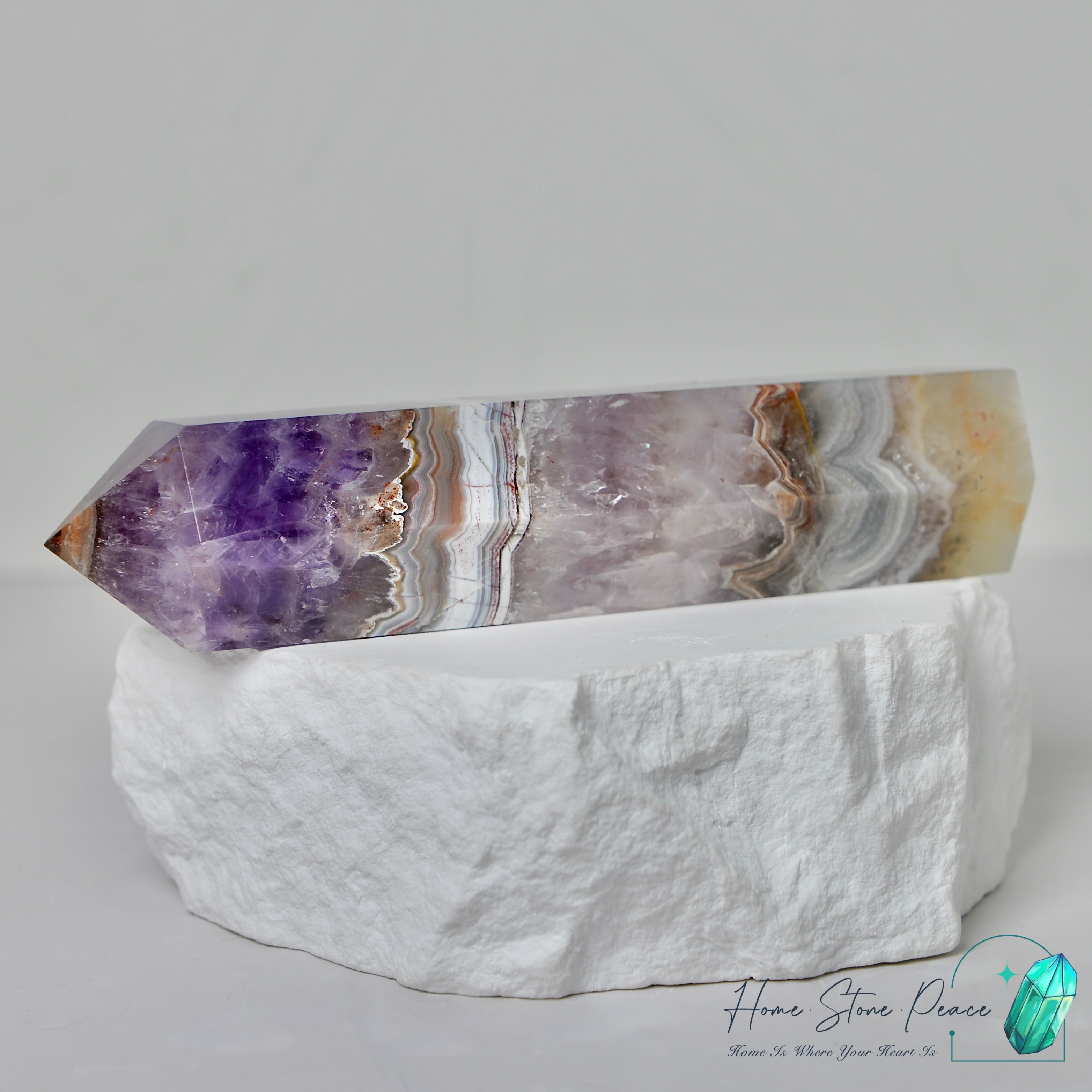 紫水晶瑪瑙柱 Amethyst Agate Tower